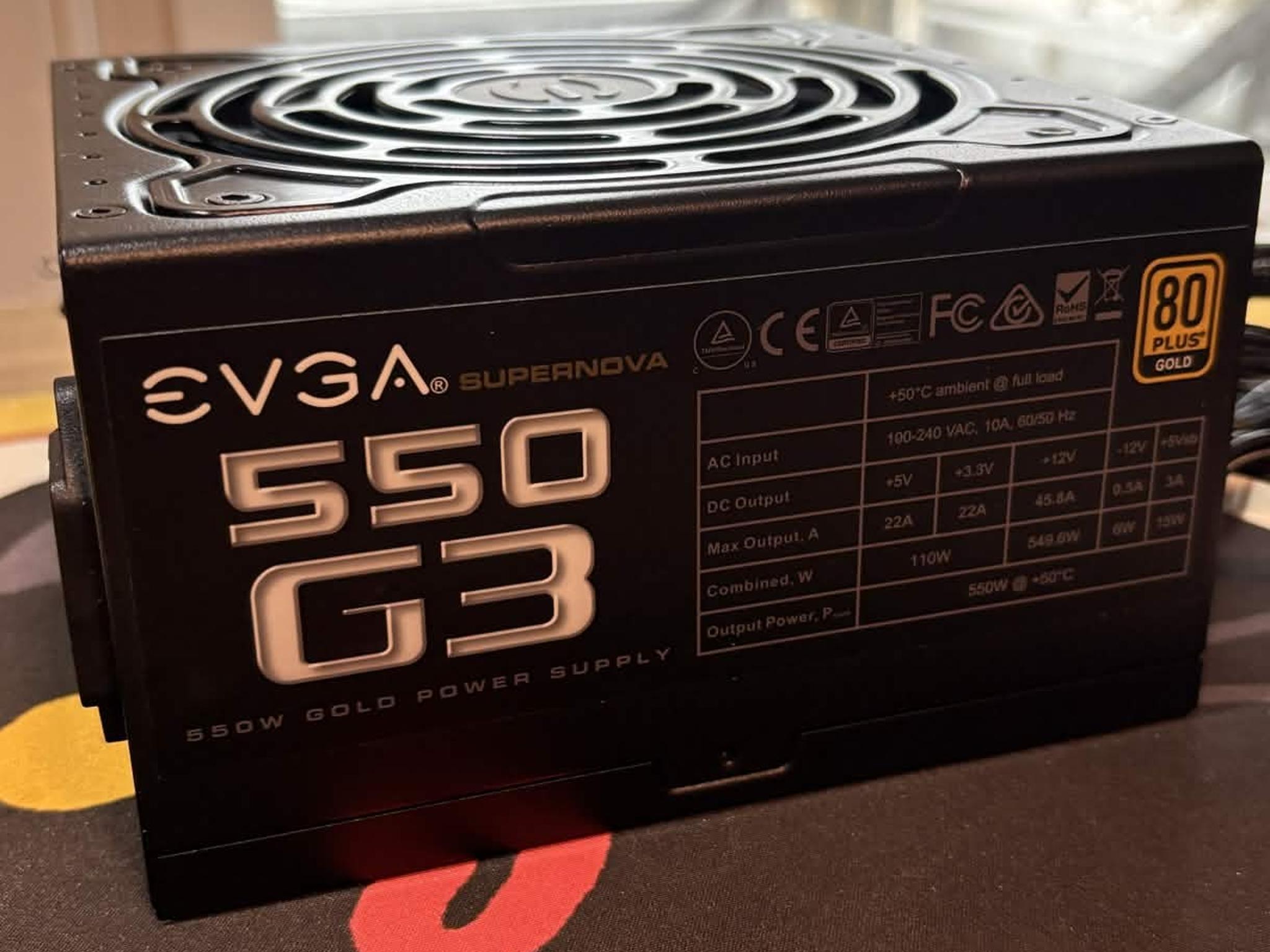 EVGA SuperNOVA 550 G3 550W 80+ Gold Fully Modular Power Supply