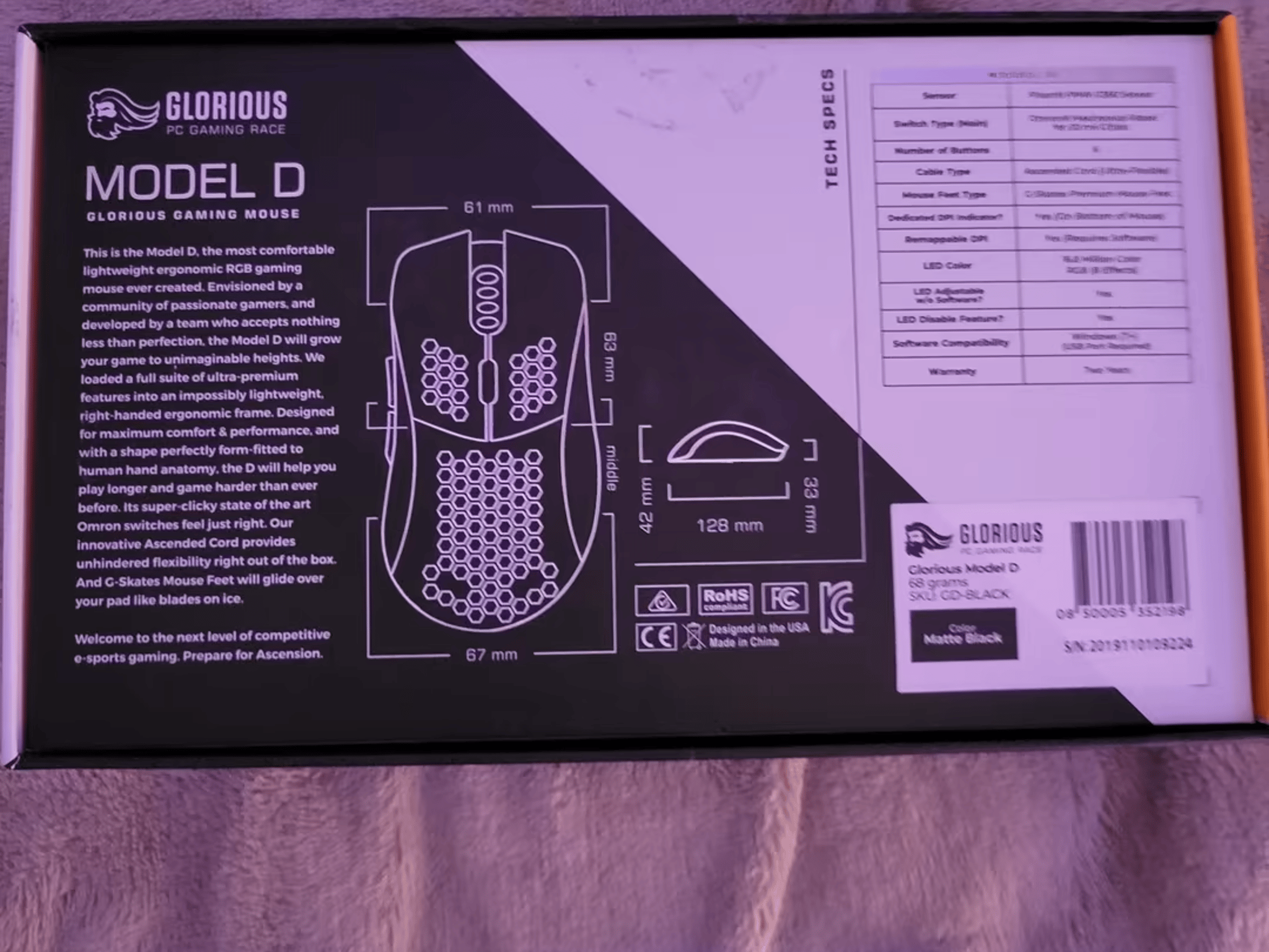 Glorious Model D with Skates (open box)