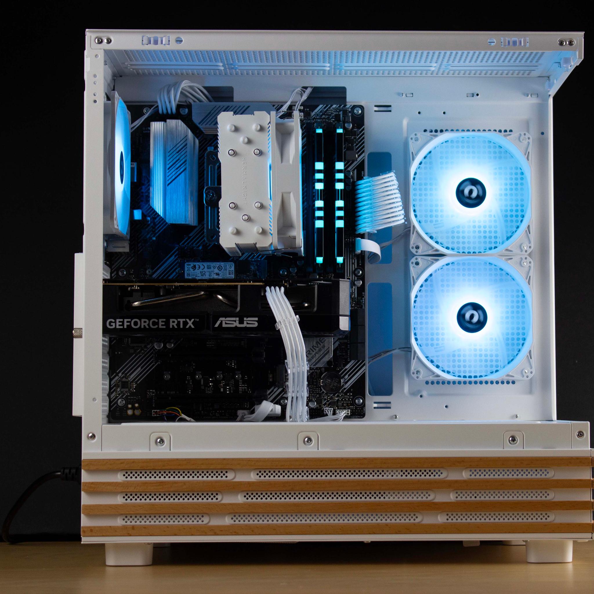🧊❄️🧊 White Gaming PC – RTX 5060, Ryzen 5 5600, 16GB RAM, 1TB SSD - WiFi, BlueTooth 🧊❄️🧊