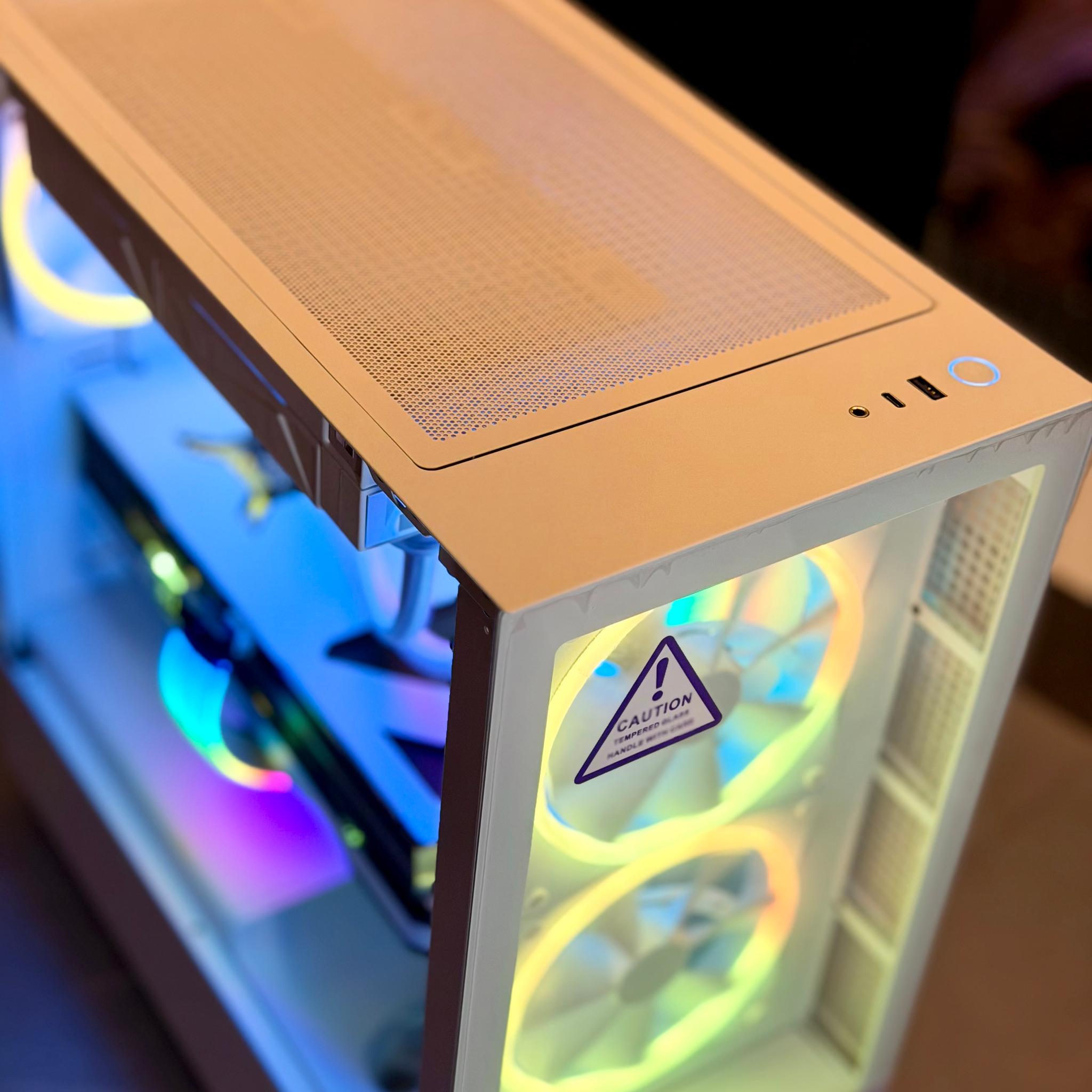 Premium Gaming PC - RTX 4080, Intel 14600K, 2TB nvme, 32GB DDR5, Z790, 850W, Strimers, NZXT N7 White