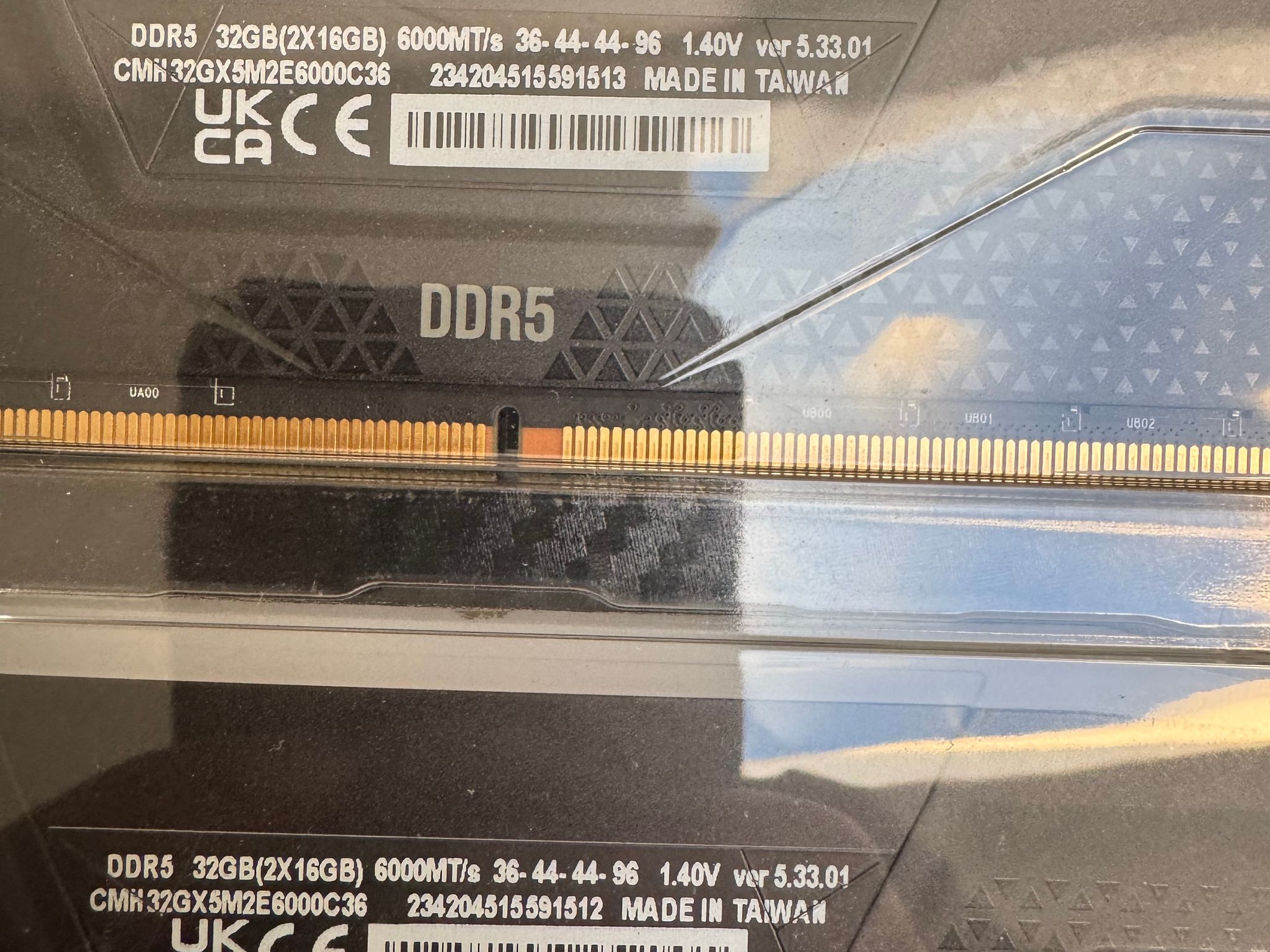 2x16GB Corsair Vengeance RGB DDR5