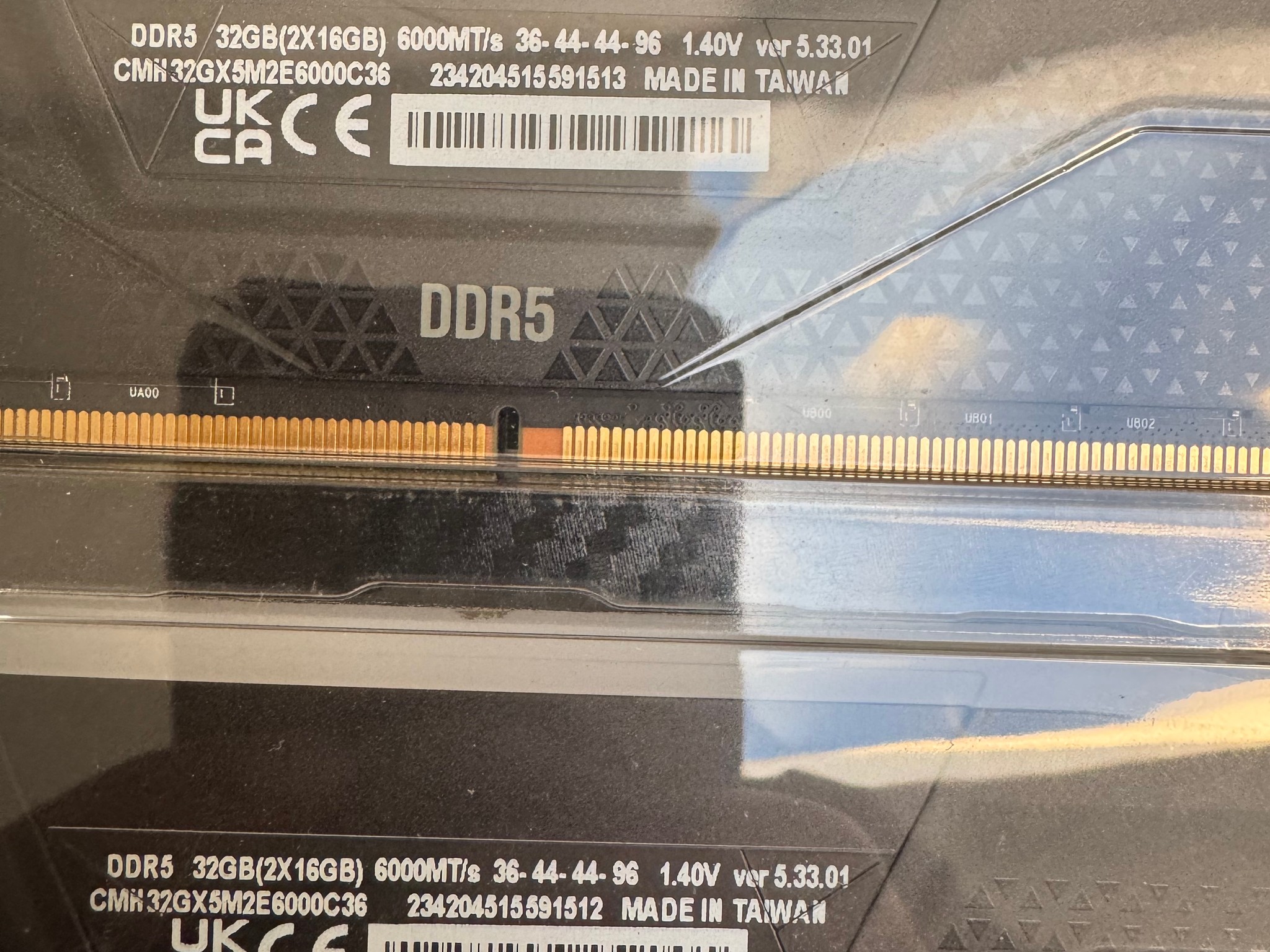 2x16GB Corsair Vengeance RGB DDR5