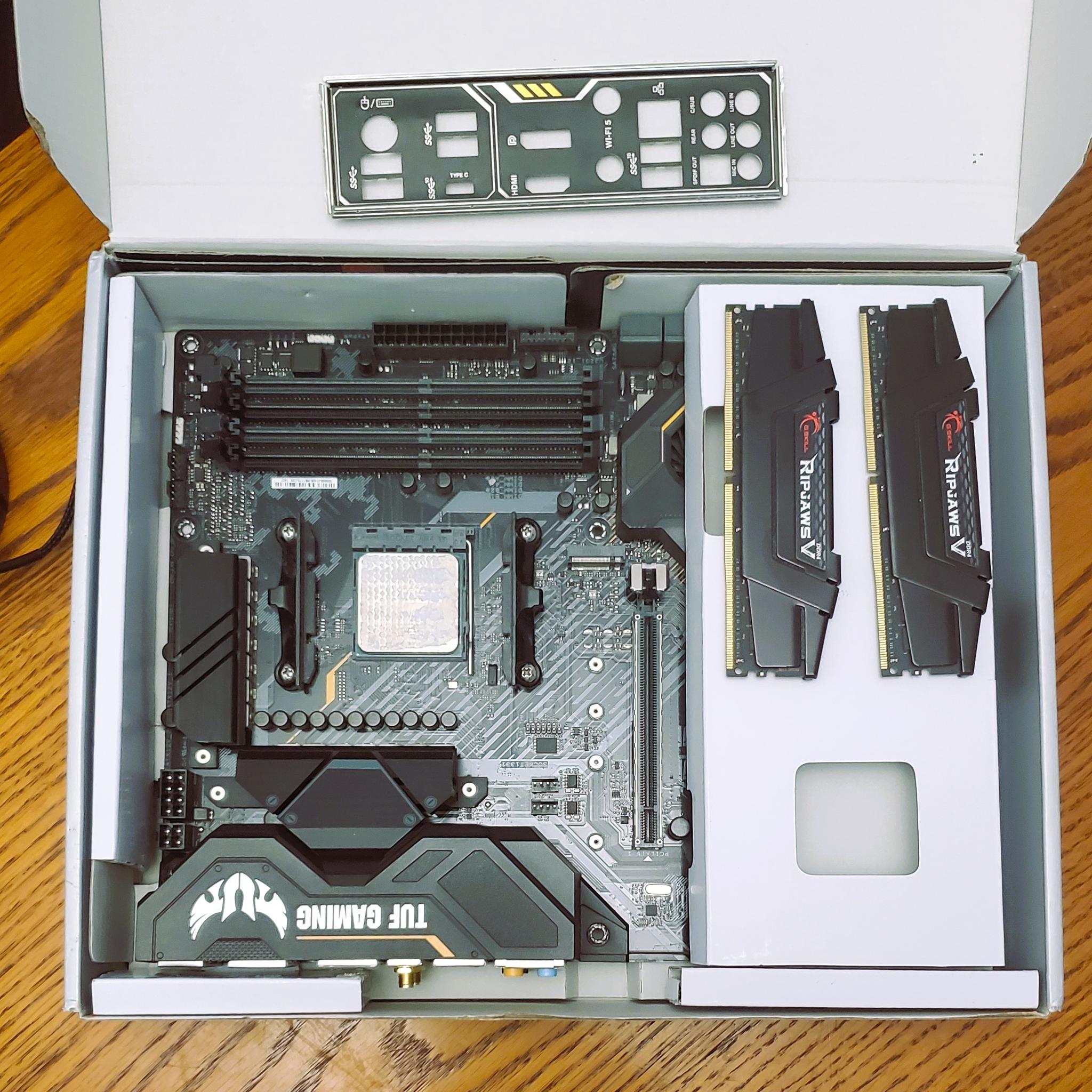 Pre-owned bundle AMD Ryzen 3950X CPU, ASUS TUF Gaming X570 BOARD, G.SKILL RipJaw 32GB RAM, Cooler