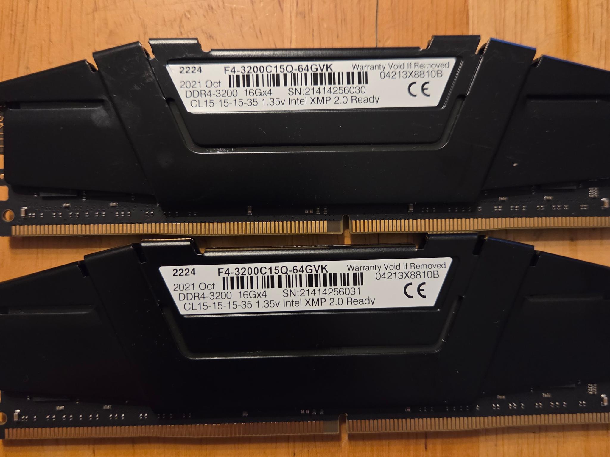 G.Skill Rip Jaws DDR4-3200 16x2