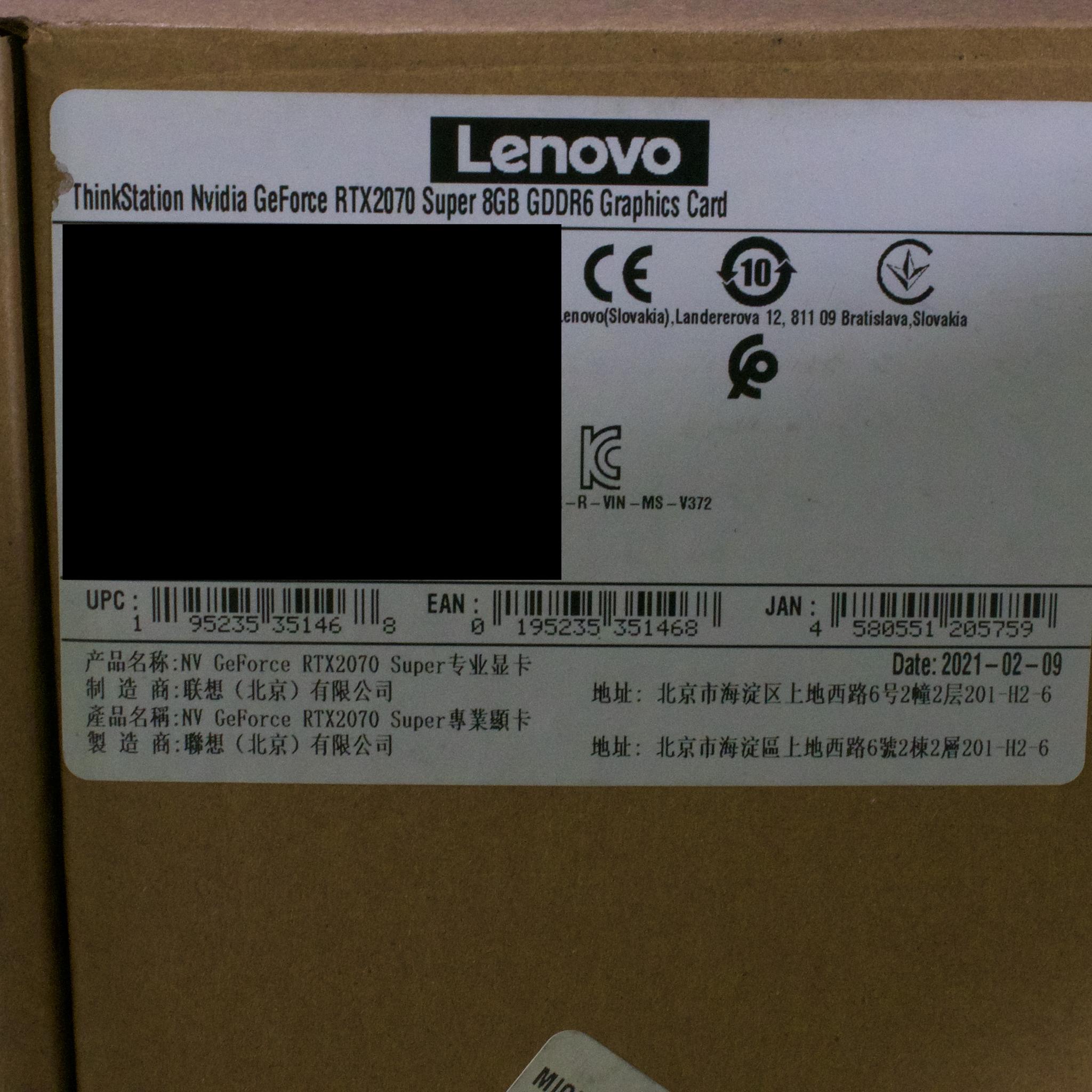 NVIDIA GeForce RTX 2070 Super by Lenovo