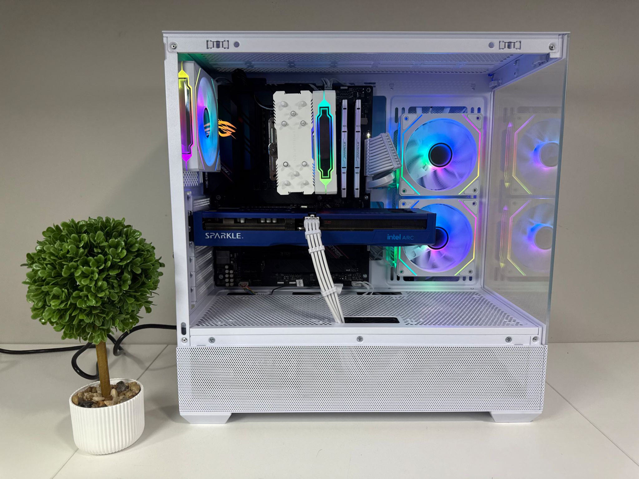 Intel B580 | Ryzen 7 5700 X | 32GB DDR4 | 1TB SSD | 650W Gold PSU | ARGB Fans | Windows 11 PRO