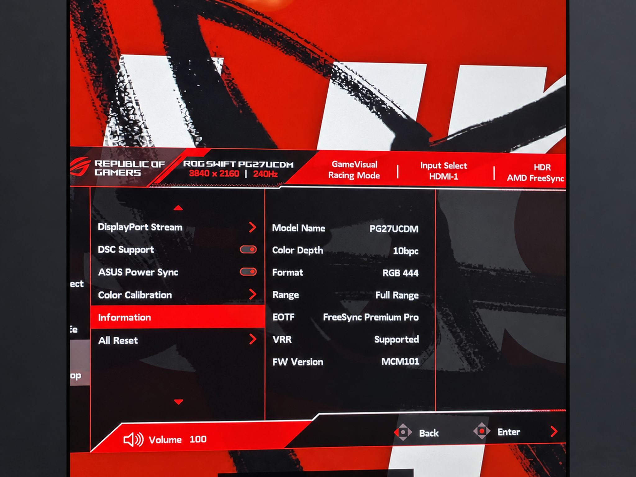 Asus ROG Swift PG27UCDM QD-OLED 240hz 4K