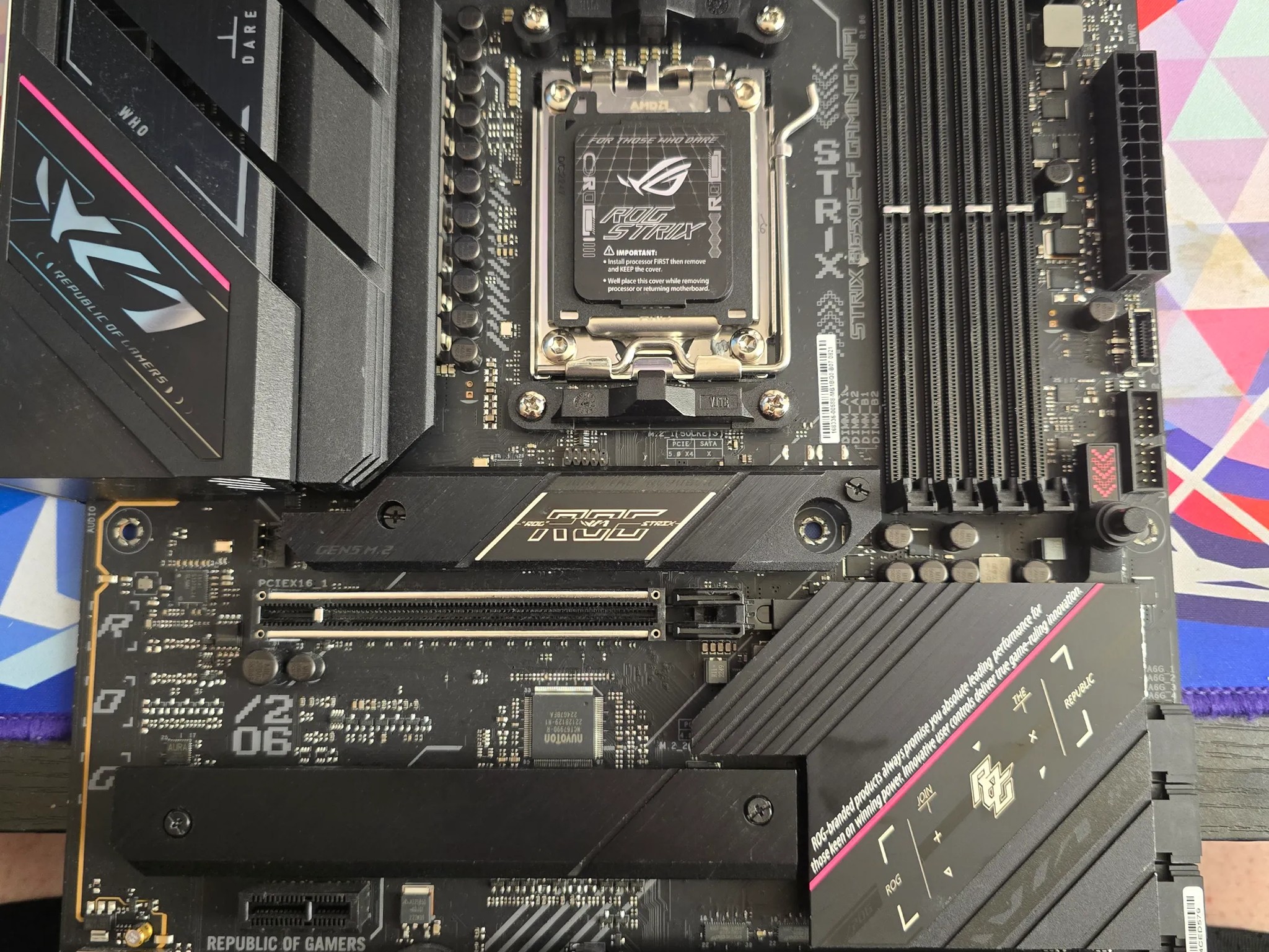 Rog b650e-f motherboard
