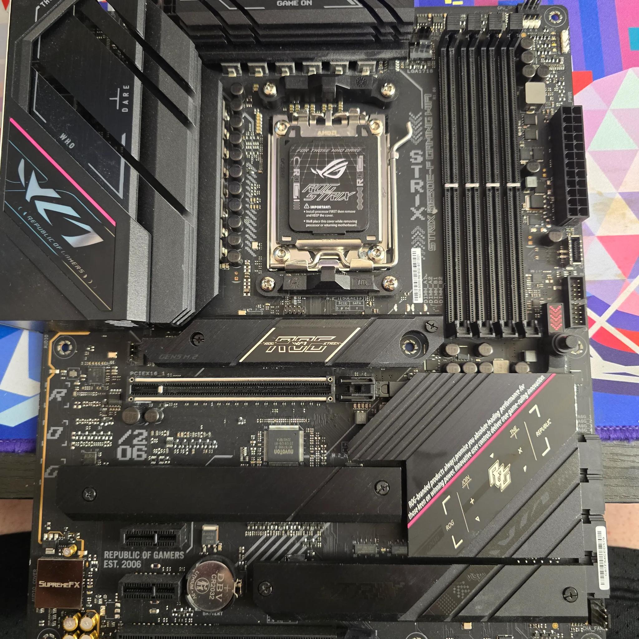 Rog b650e-f motherboard
