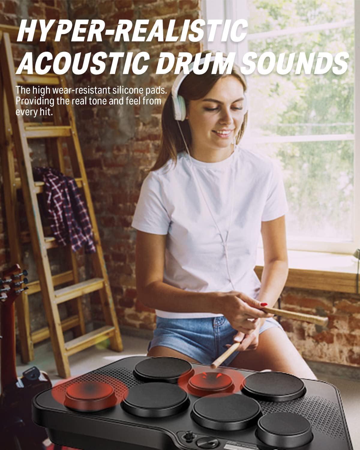 🎵Donner DED‑60T Portable Electronic Drum Pad – New in Box🎹