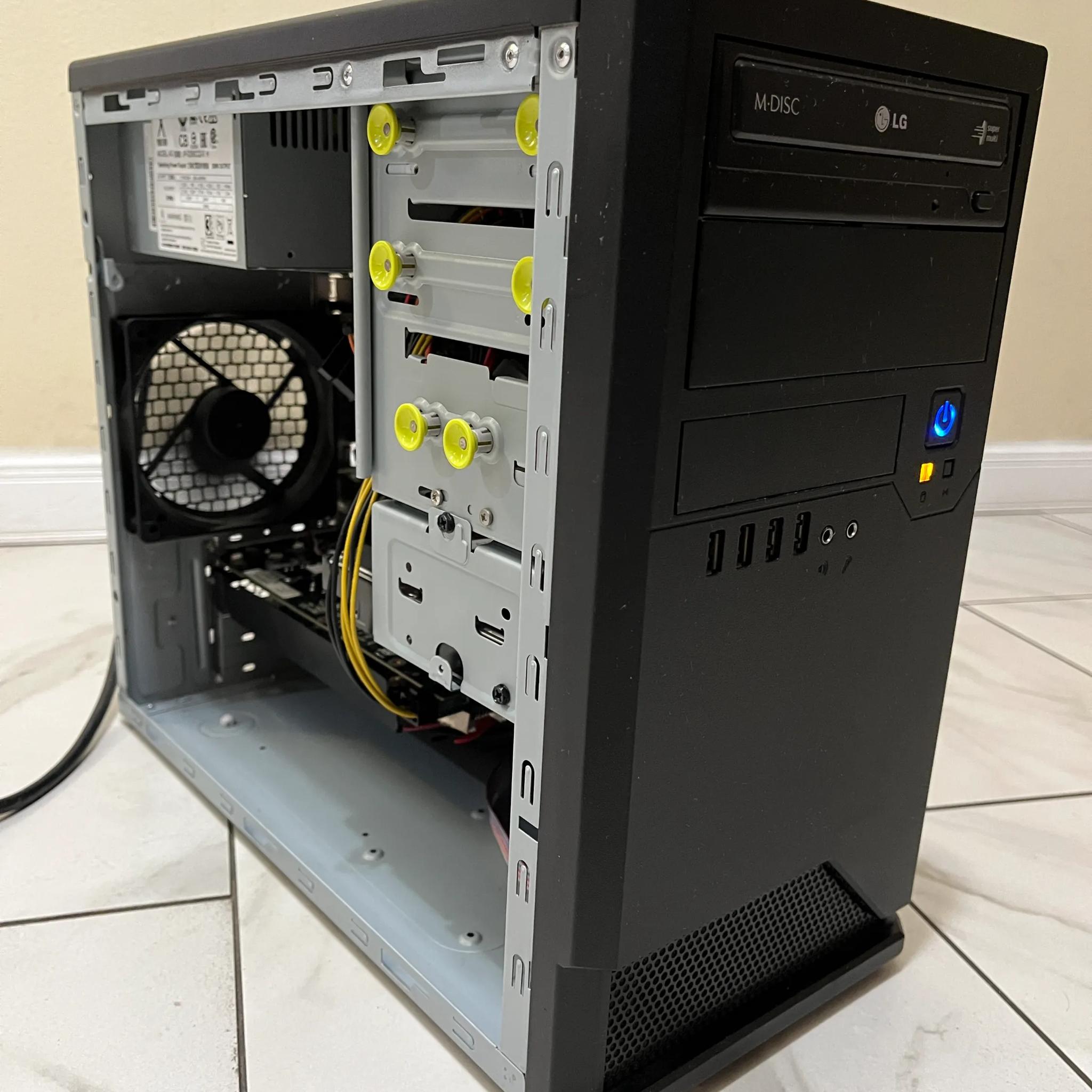 🖥️ Budget Sleeper Office Gaming PC –  Intel i5-7400, NVIDIA GTX 1060 6GB, 1TB Storage & 12GB RAM 🟢🔵