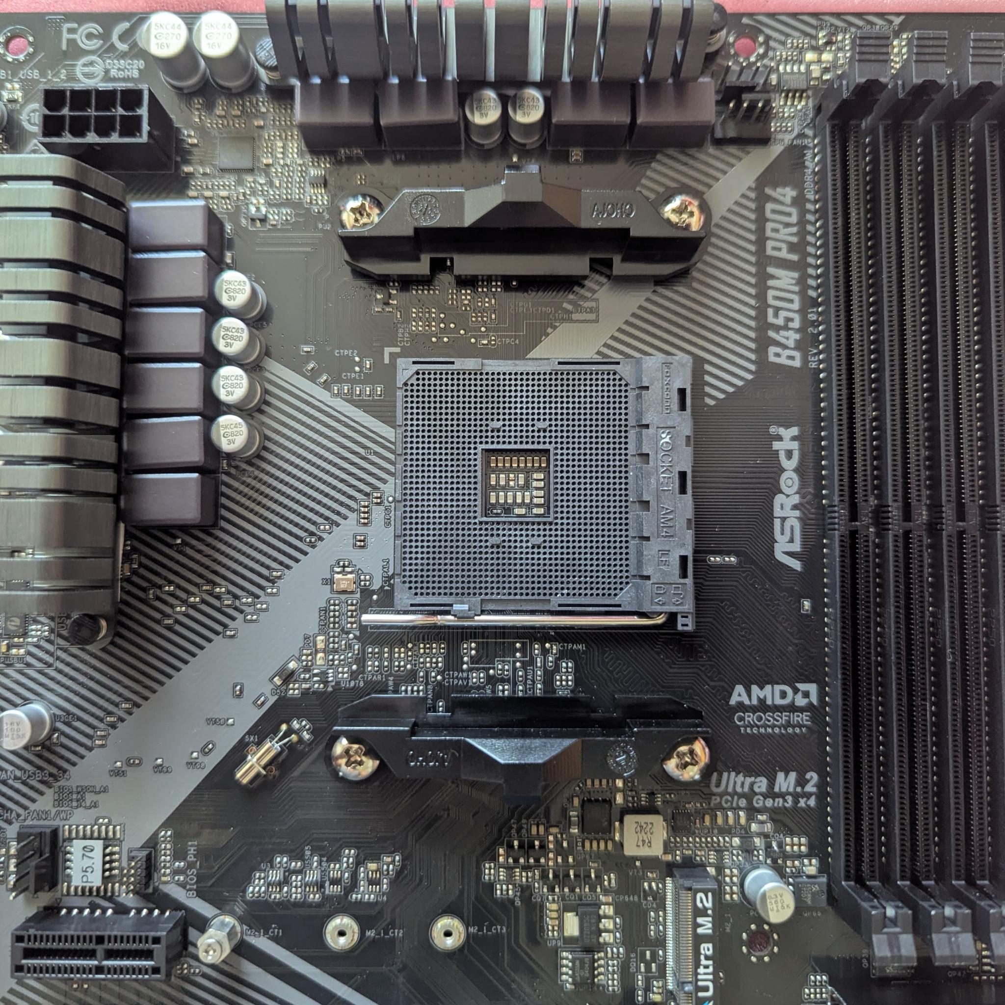 Used ASROCK B450M PRO4 R2.0 | DDR4 | USB3.2 + M.2 | Micro ATX  (Socket AM4)