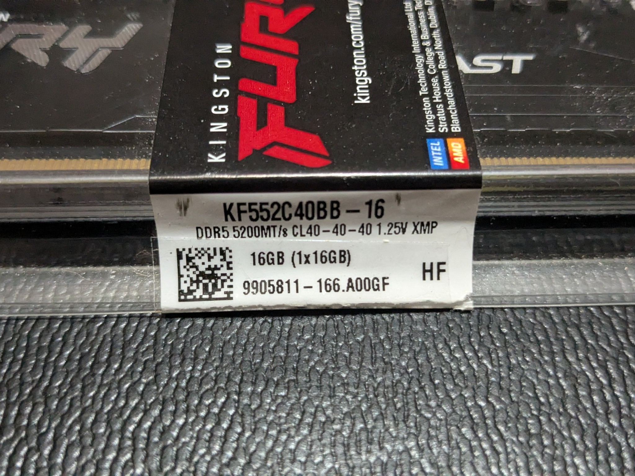 Kingston Fury 16gb DDR5 5200 CL40