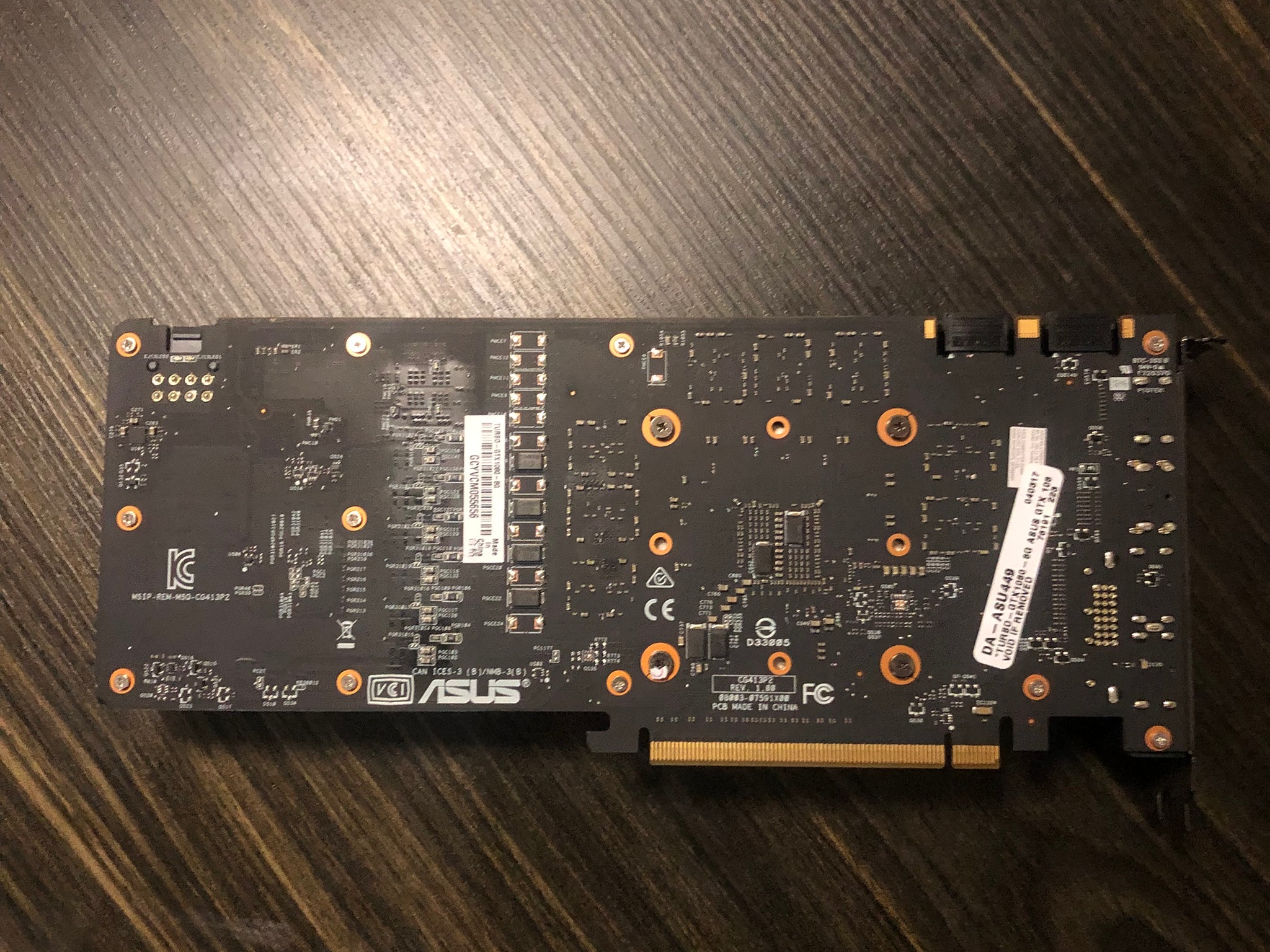 Asus GTX 1080. Great for 1080p/1440p gaming.
