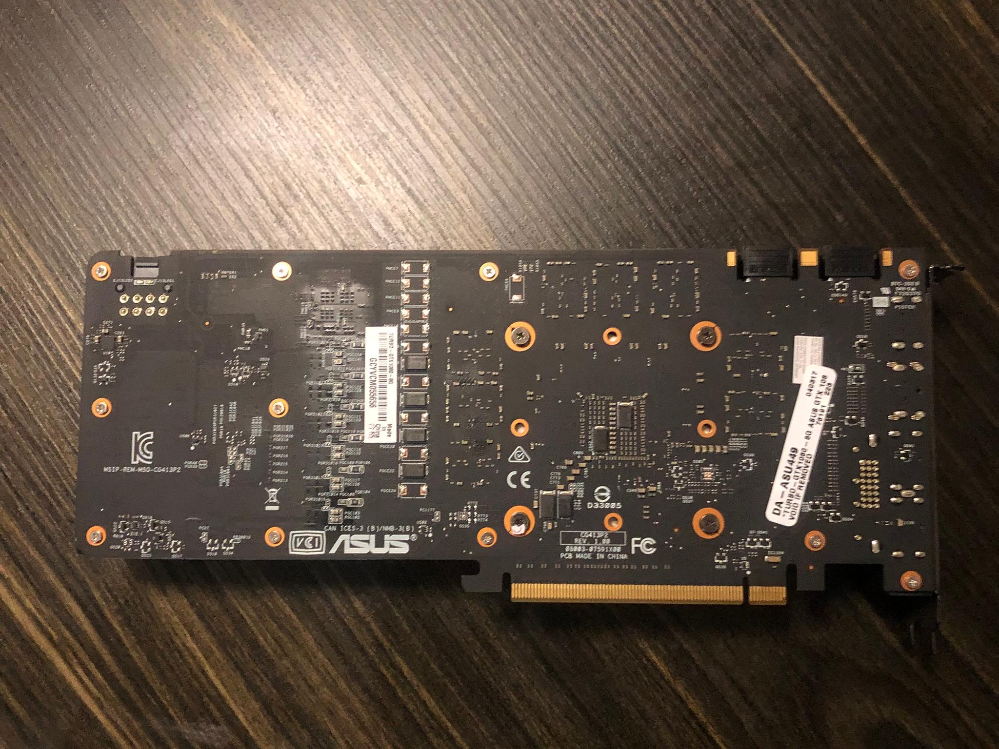 Asus GTX 1080. Great for 1080p/1440p gaming.