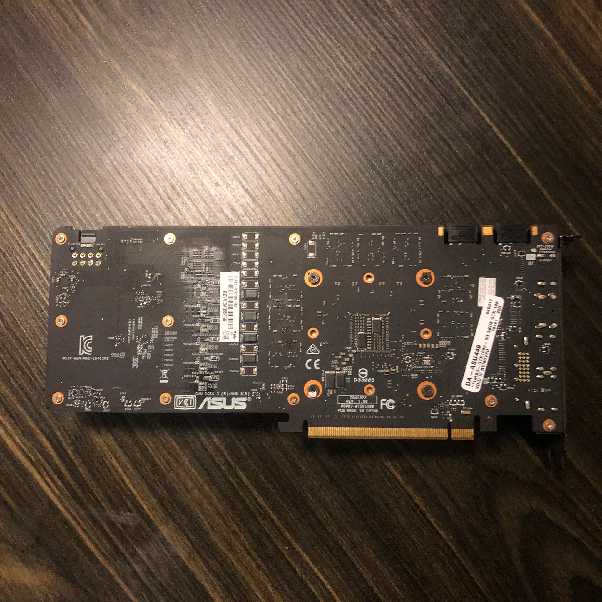 Asus GTX 1080. Great for 1080p/1440p gaming.