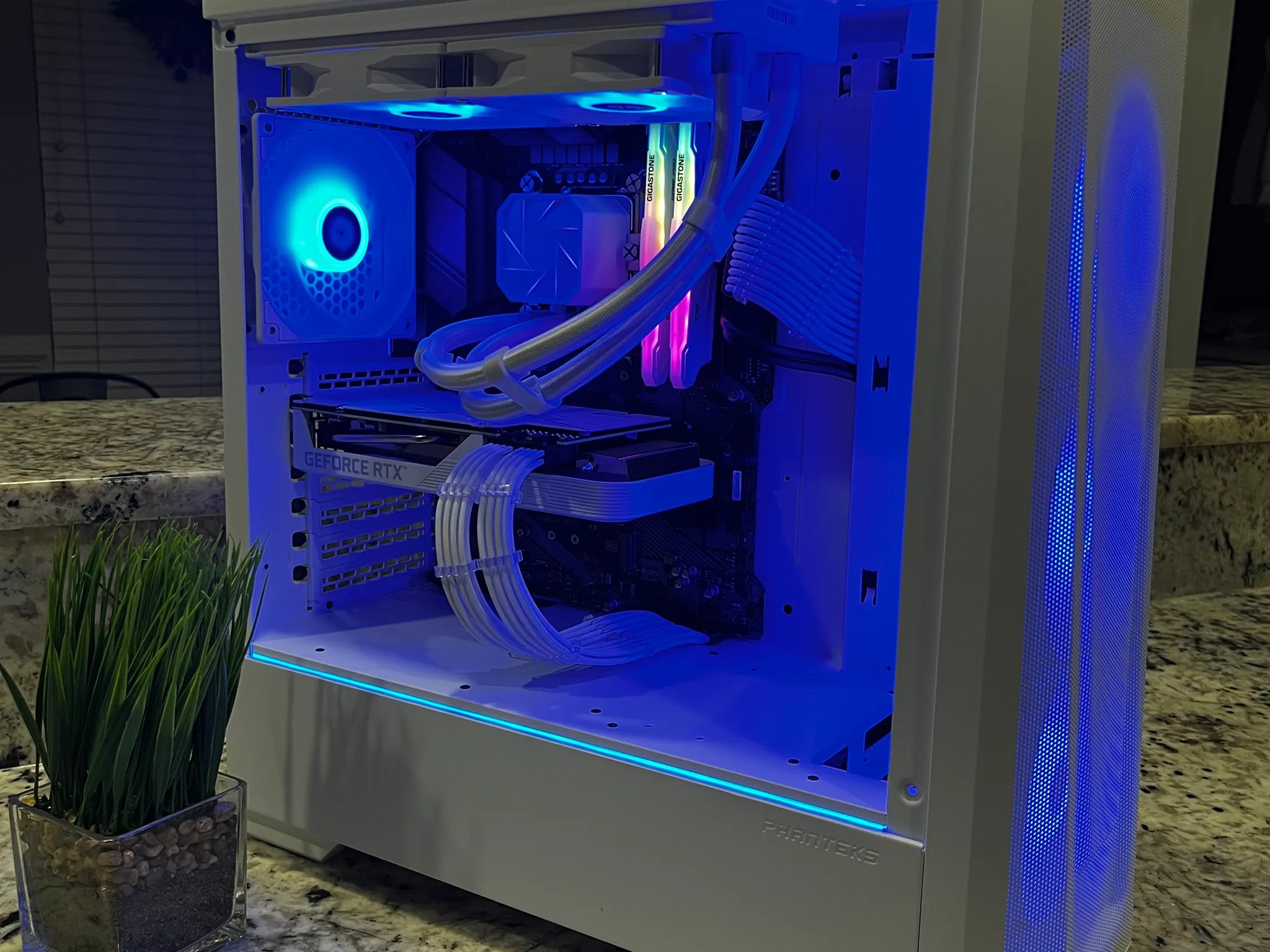 White RGB Gaming PC: i7-10700KF, ASUS RTX 3060 Ti OC 8 GB Graphics Card, 32GB Of Ram & 1TB NVME