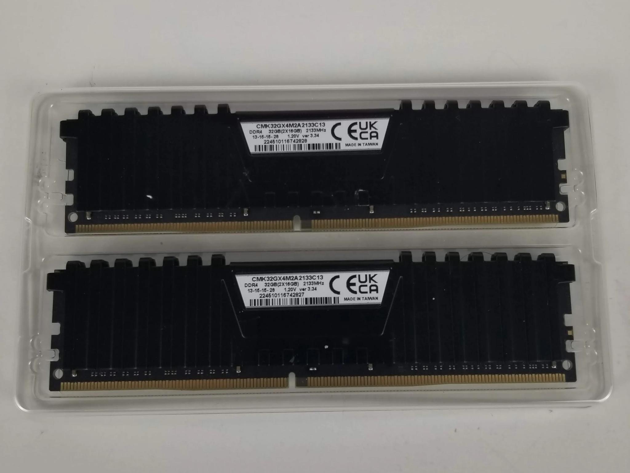 Corsair Vengence DDR4 2x16gb 32gb memory 2133mhz