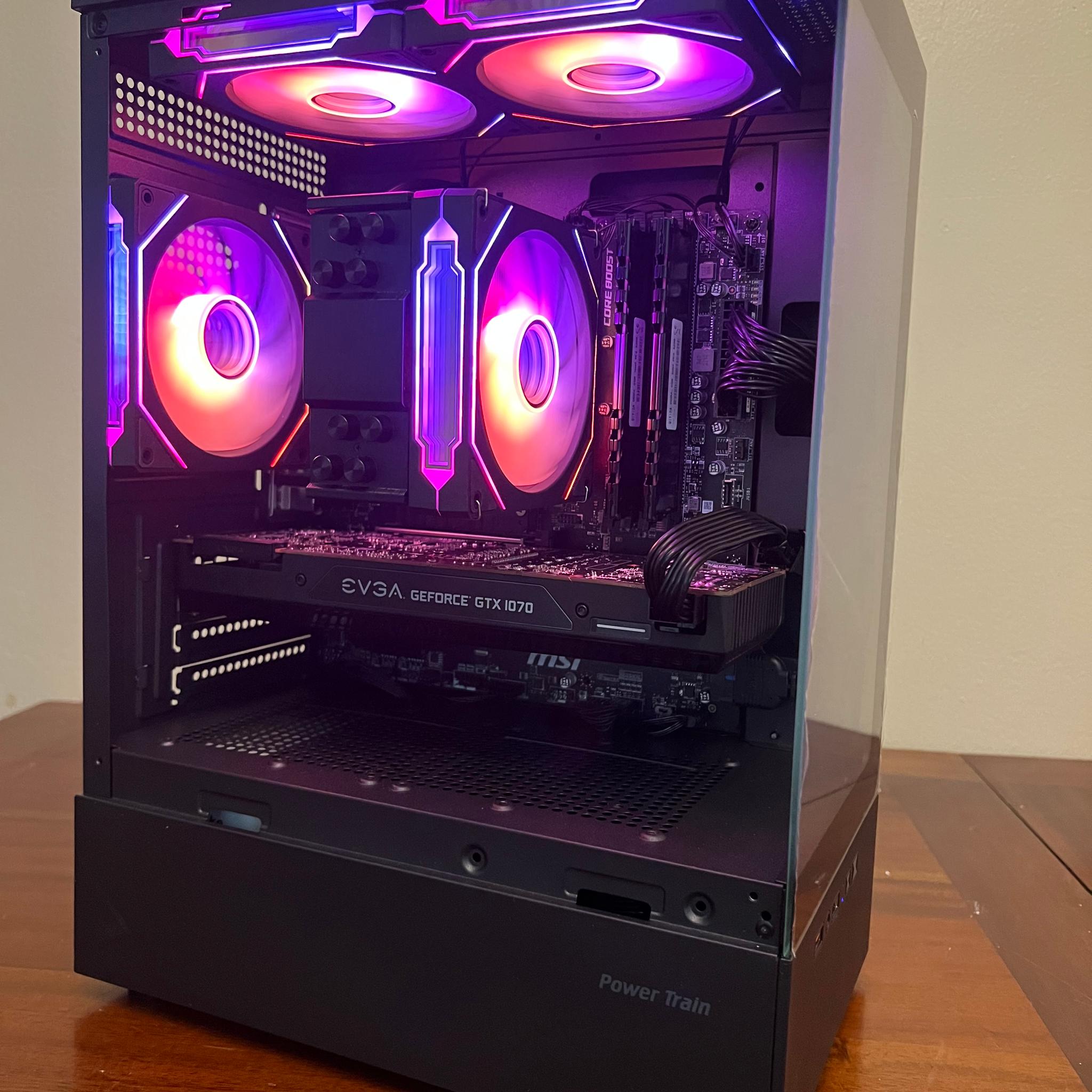 Ryzen R5 2600 Gaming PC GTX 1070 512GB NVME SSD 16GB RAM WIFi WINDOWS 11 Pro