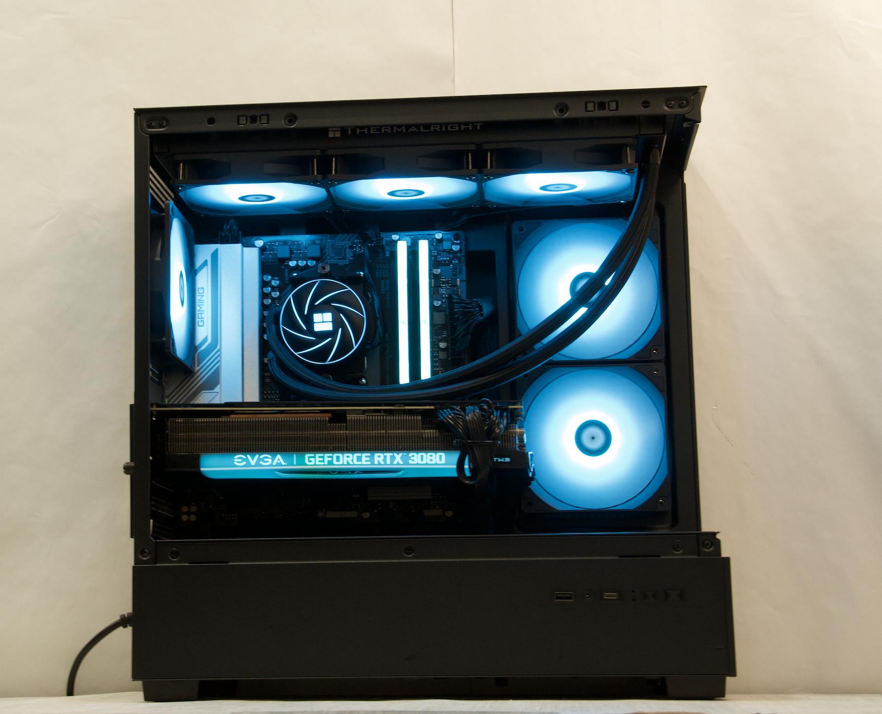 RTX 3080, Ryzen 5 7500F, 32GB DDR5, 1TB NVMe SSD, WiFi - Custom Gaming PC