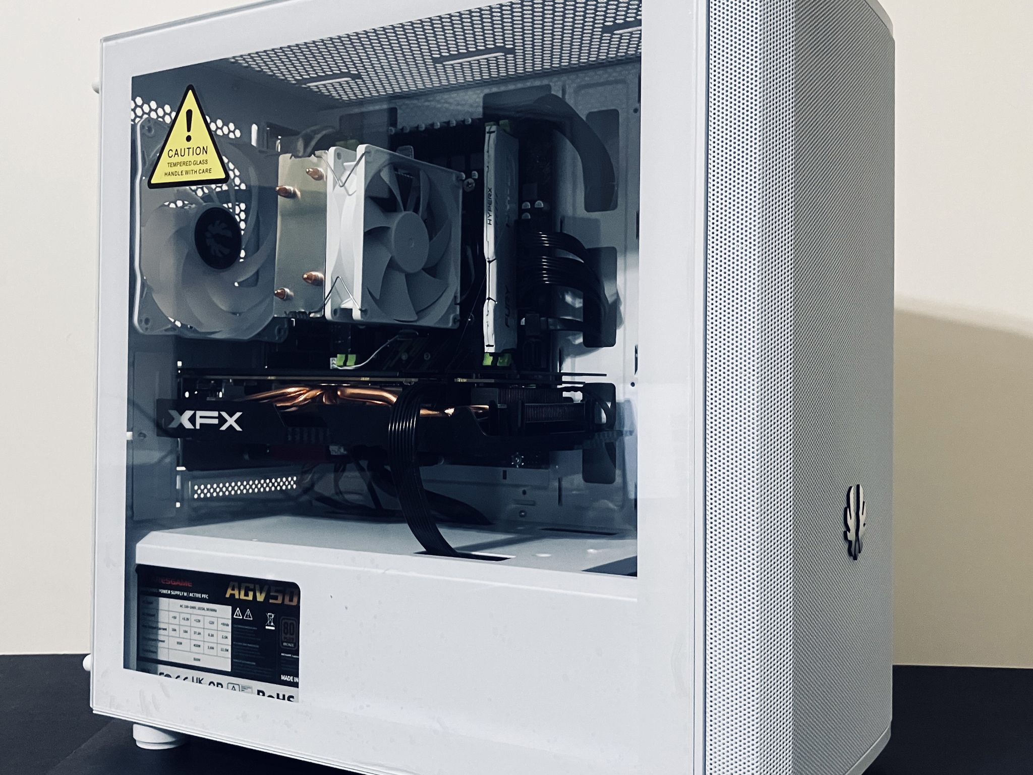 ⚡Budget White Gaming PC - Intel Xeon 8-cores ● 16GB RAM ● 512GB SSD ● AMD RX 580 8GB
