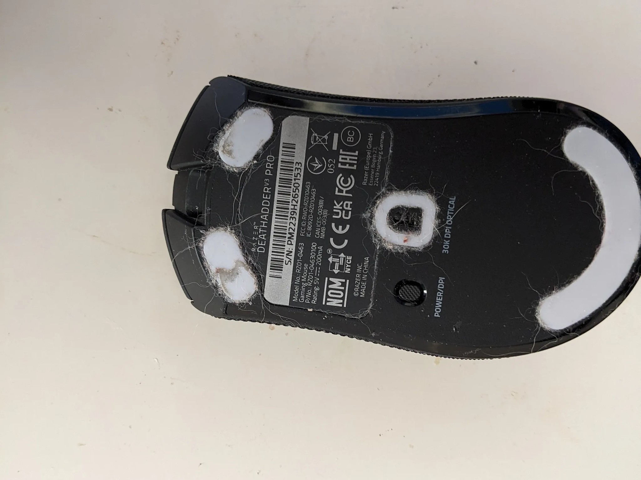 Razer DeathAdder V3 Pro with Hyperpolling 8K Dongle with Razer Atlas Glass Mousepad