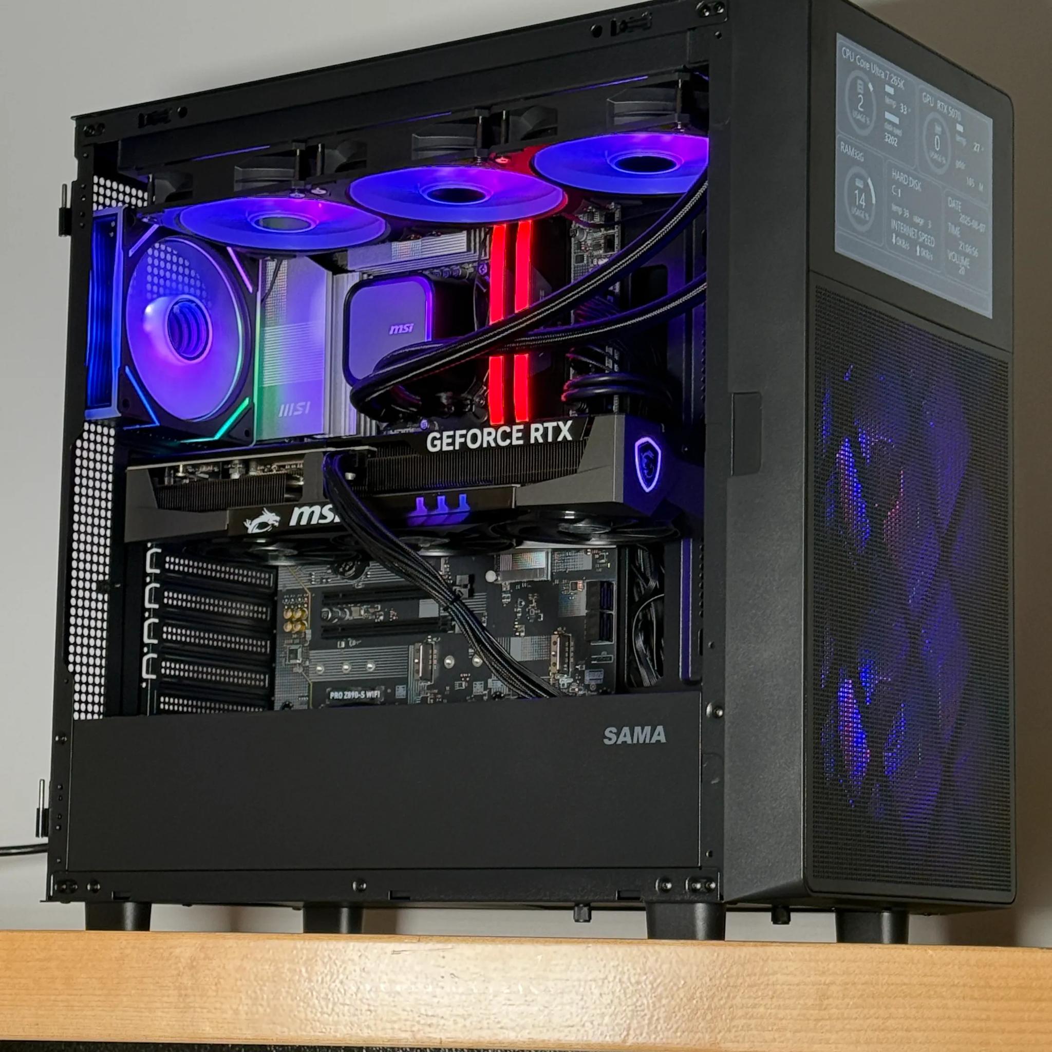 RTX 5070 Intel Core Ultra 7 265k Gaming PC