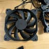 3x Musetex Black 120mm case fans