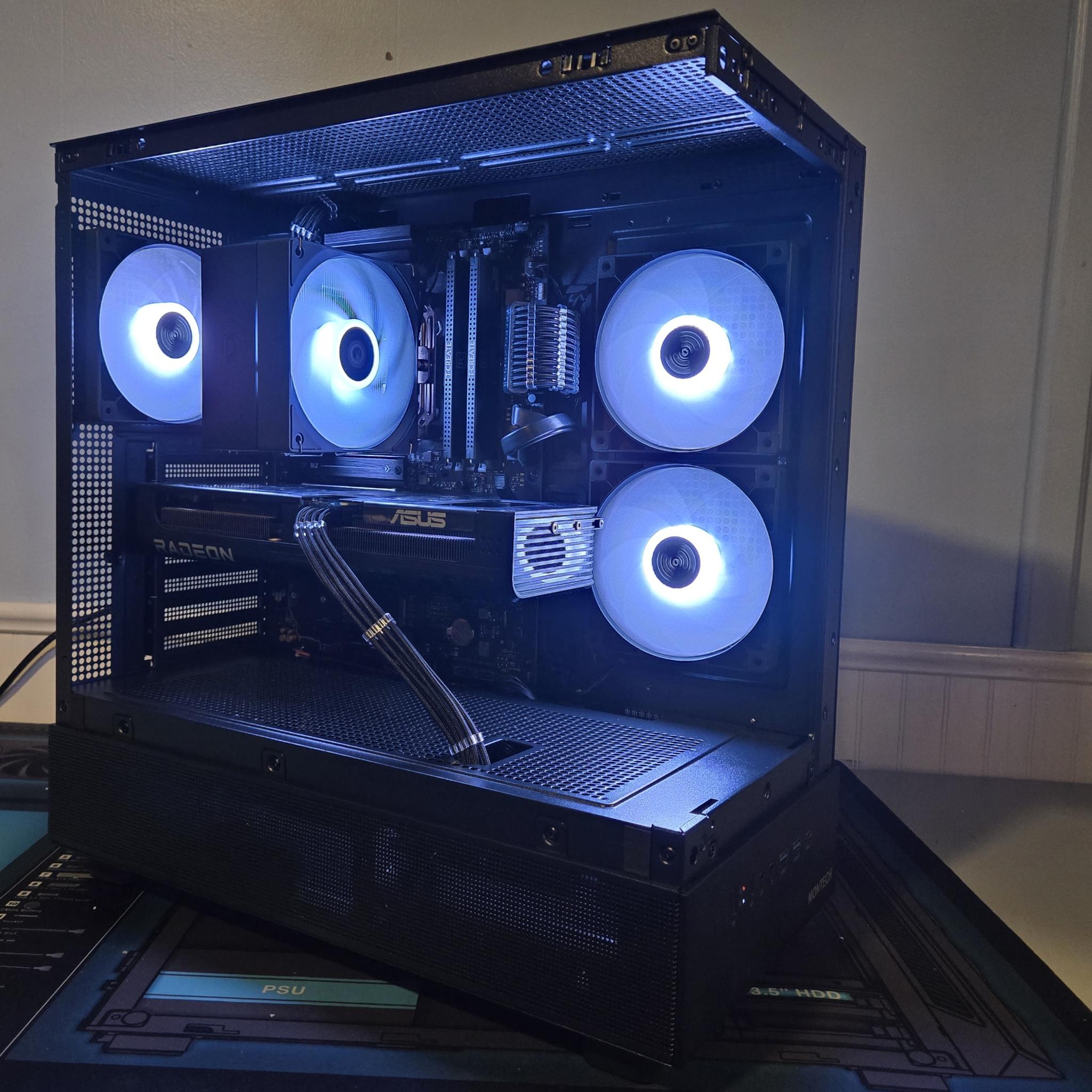 🖥️ Tuf Prime 1080p/1440p Gaming PC | Ryzen 5 9600X|RX 9060XT 16GB | 16GB DDR5 |1TB NVME|Wifi/BT 🖥️