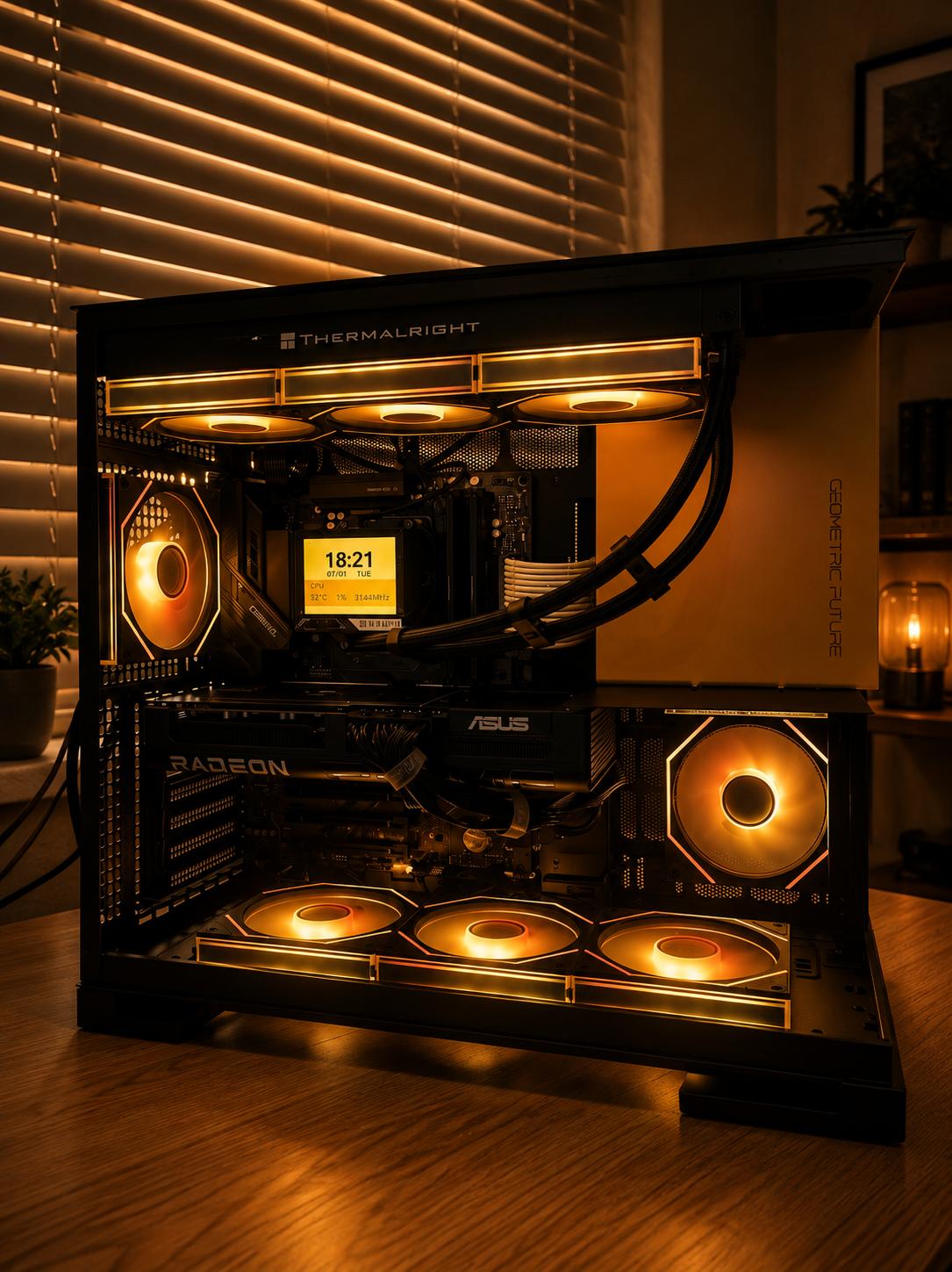 Radeon RX 9070 XT Custom Gaming PC - Ryzen 7 7800X3D, 48GB RAM, 2TB NVMe SSD