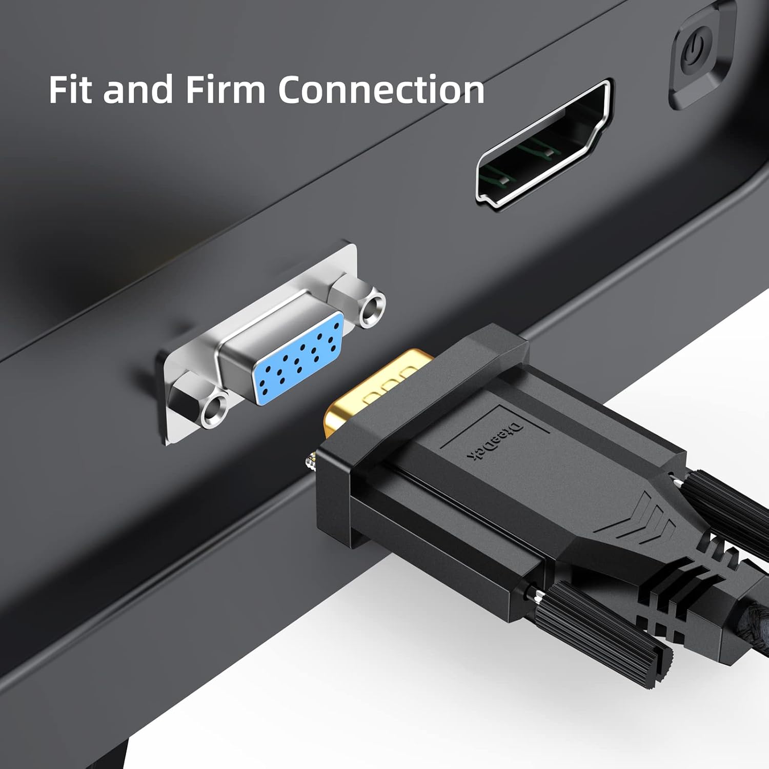 DisplayPort to VGA Cable 6ft Display Port DP to VGA 1080P@60Hz Adapter Converter Male 2 male Braided