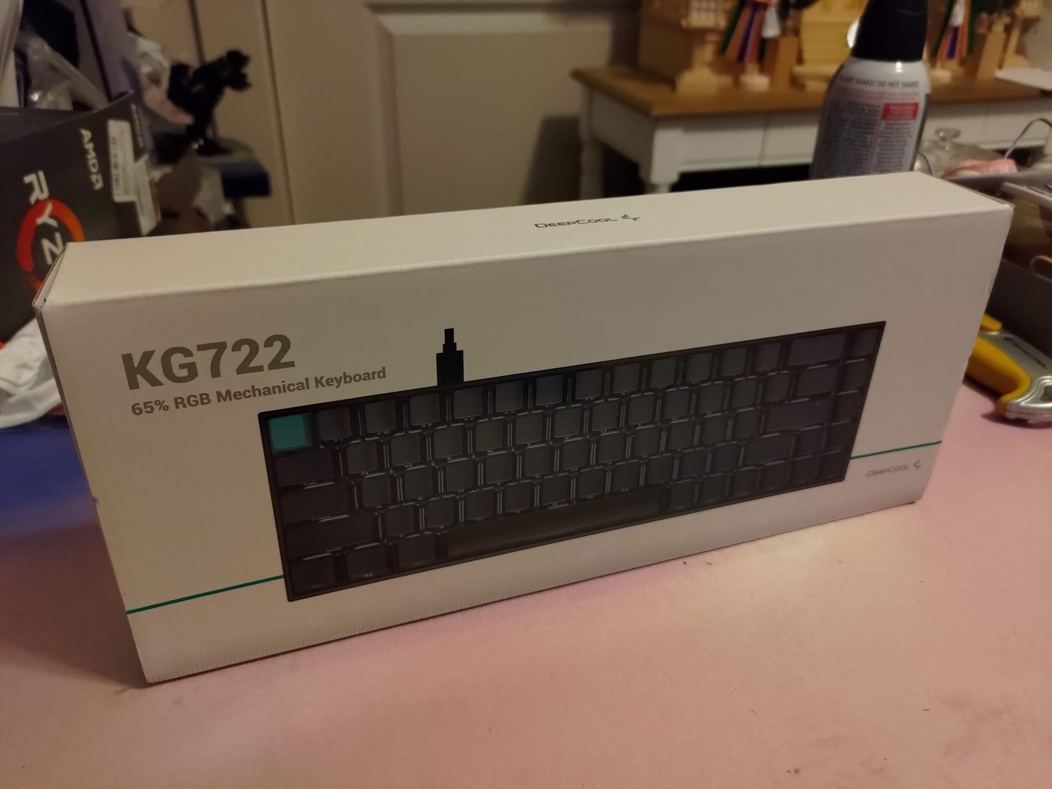 DeepCool KG722 65% TKL Mechanical Keyboard with RGB Backlighting | Gateron Red Switches