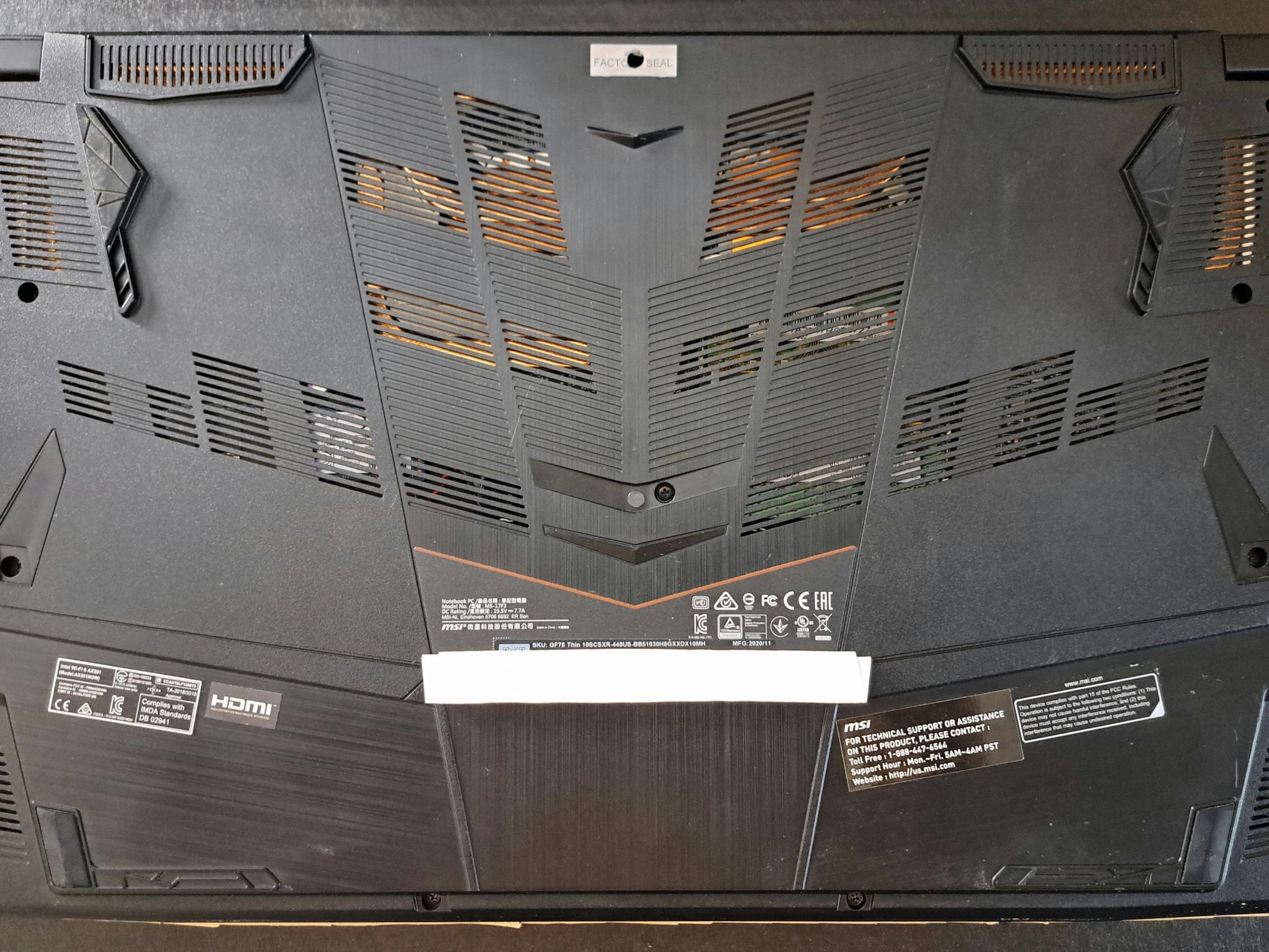 MSI GF75 Thin - i5-10300H, GTX 1650Ti 16GB RAM, 512GB NVMe - EXCELLENT CONDITION!