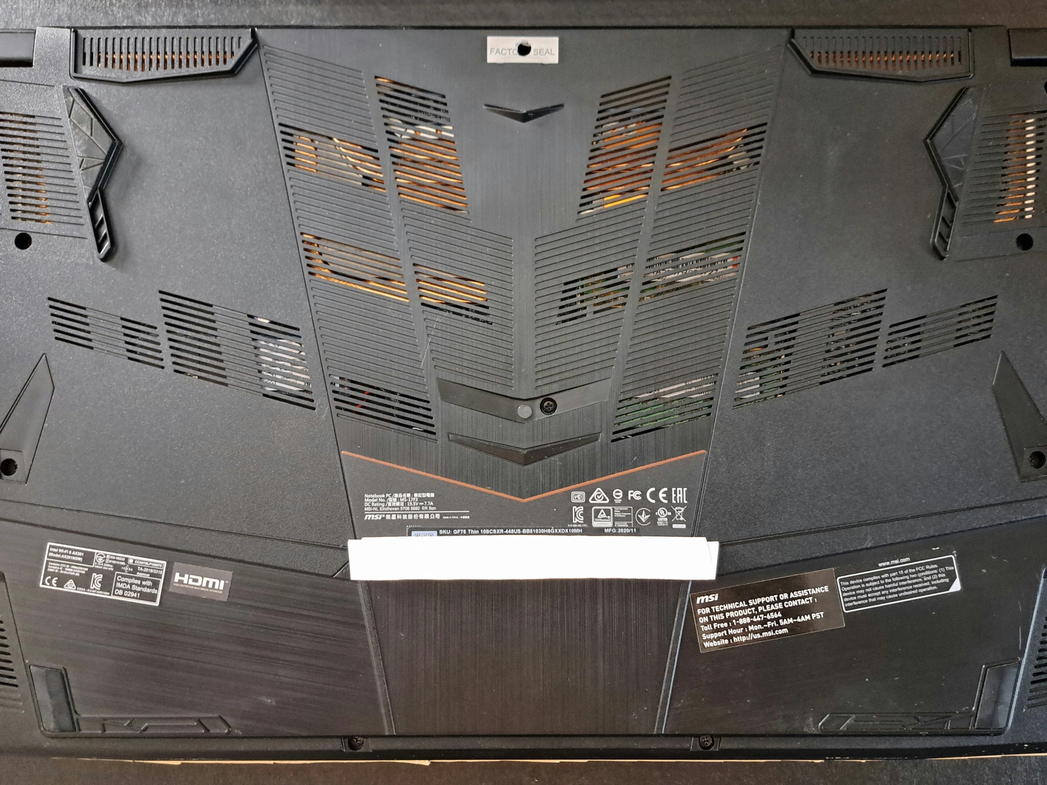 MSI GF75 Thin - i5-10300H, GTX 1650Ti 16GB RAM, 512GB NVMe - EXCELLENT CONDITION!