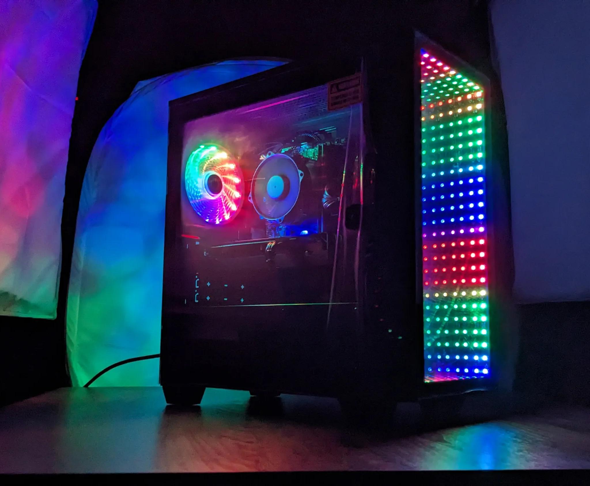 GamerSxin Custom 1440p Gaming PC, i5-6600, 5600XT, 8GB DDR4, 1TB SSD.