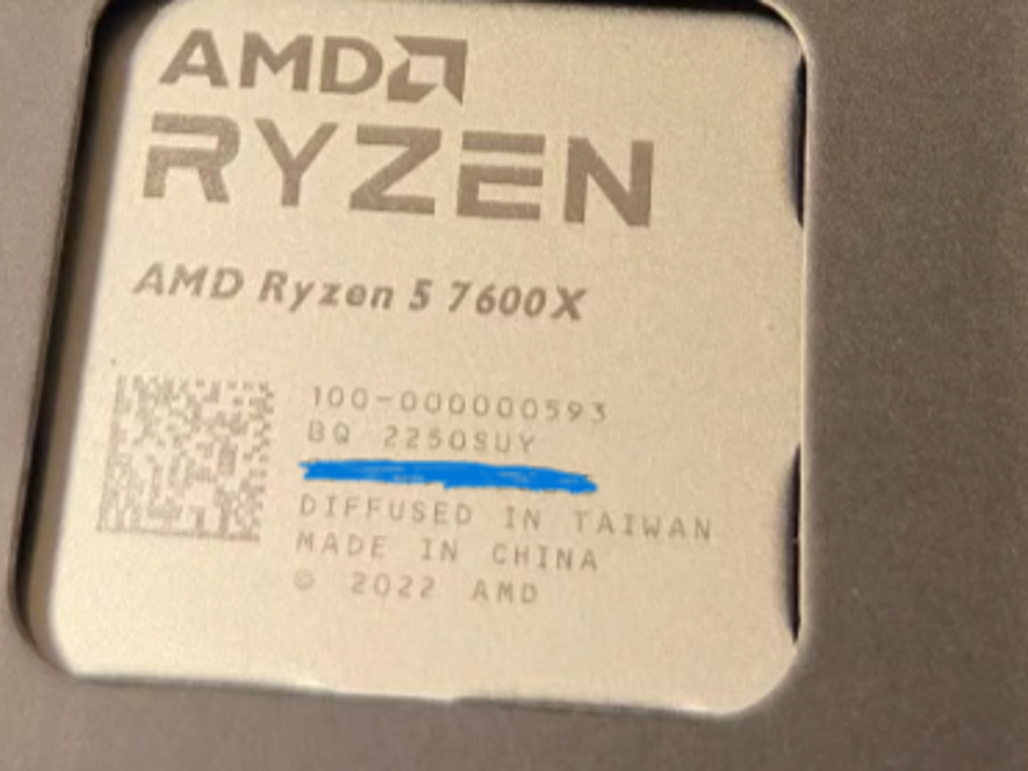 New Ryzen 5 7600x MSI PRO B650-S WiFi Motherboard