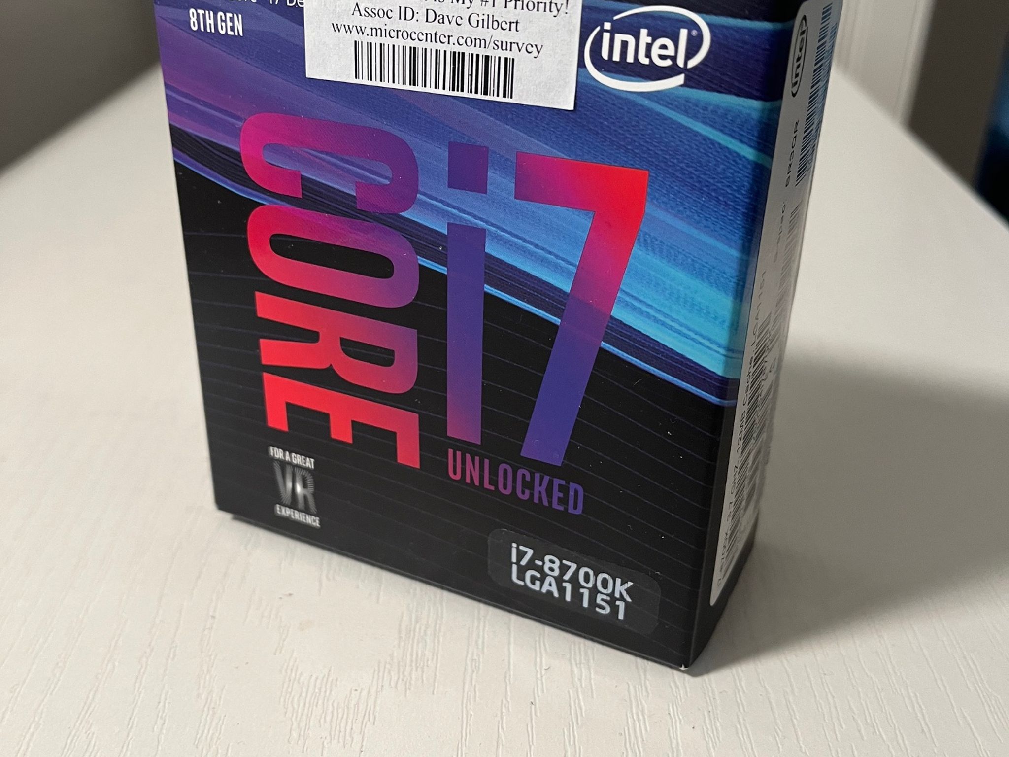 intel core i7 8700k