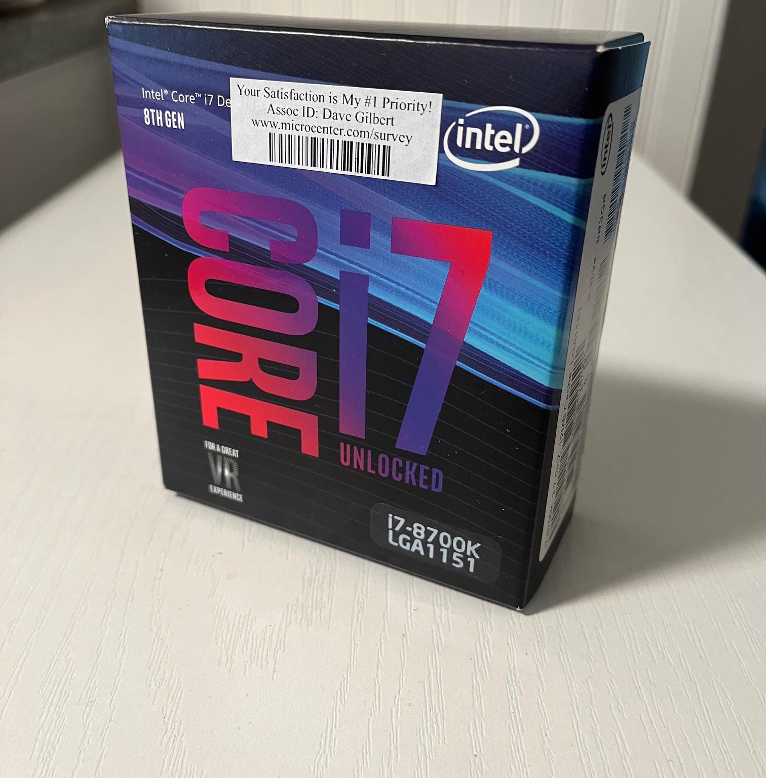 intel core i7 8700k