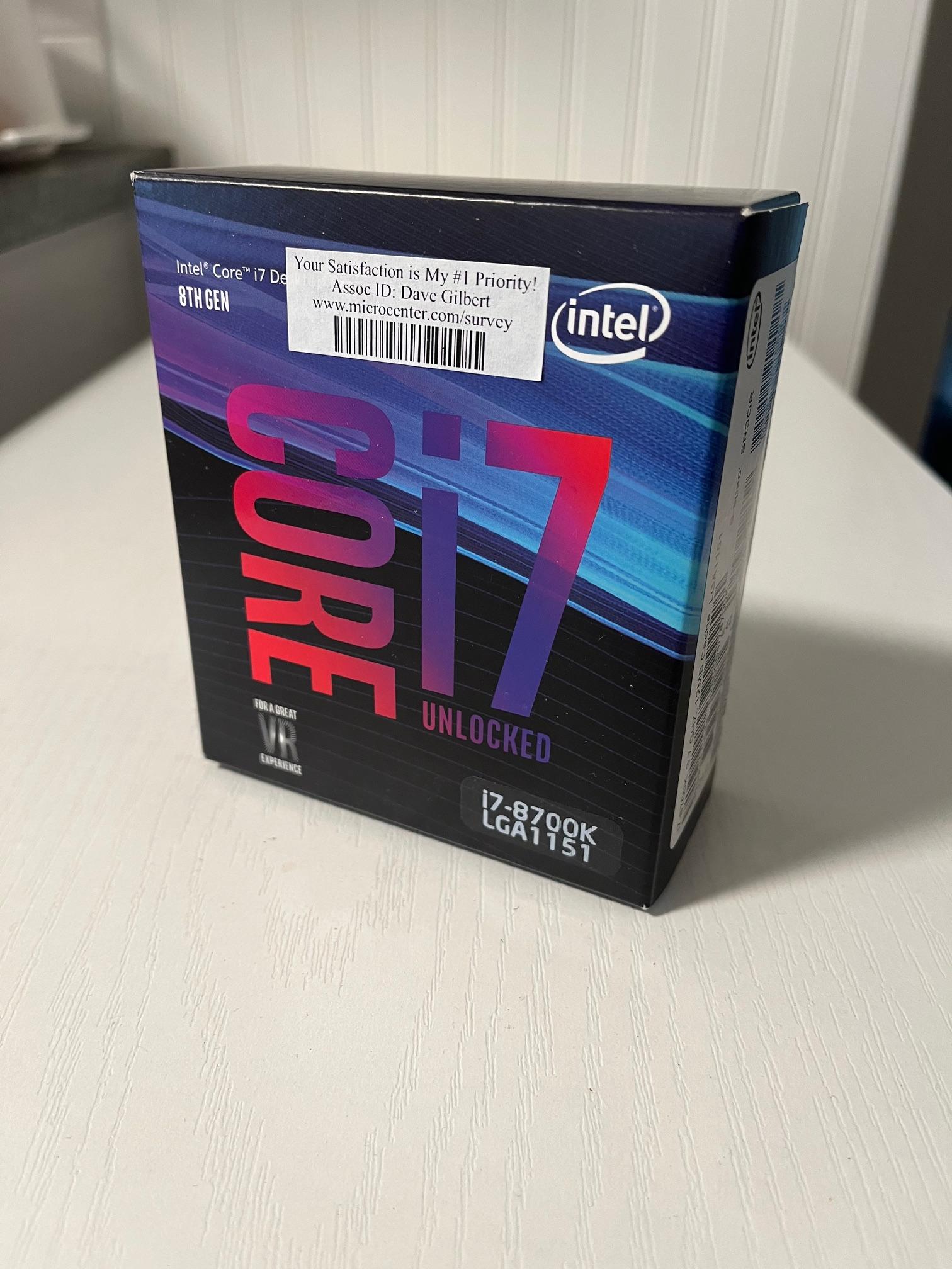 intel core i7 8700k
