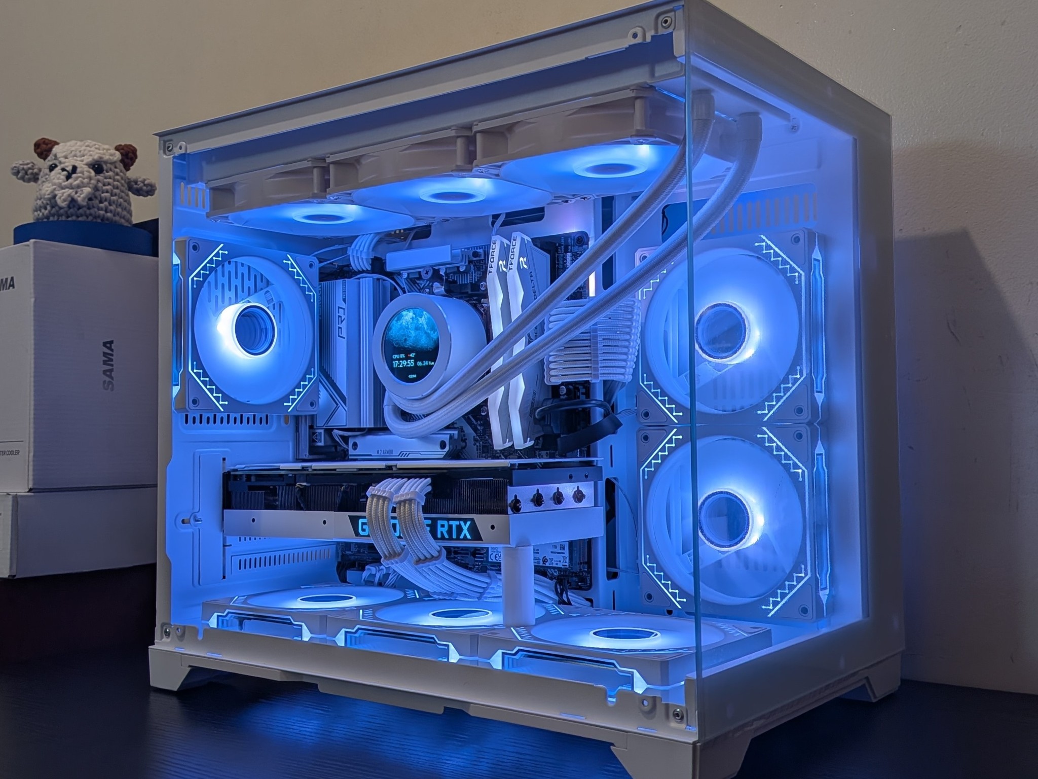 🔥🦢 White Gaming PC | RTX 3080 | Ryzen 7600X | 1TB SSD | 32GB RAM | WiFi 6 & Bluetooth 🦢🔥
