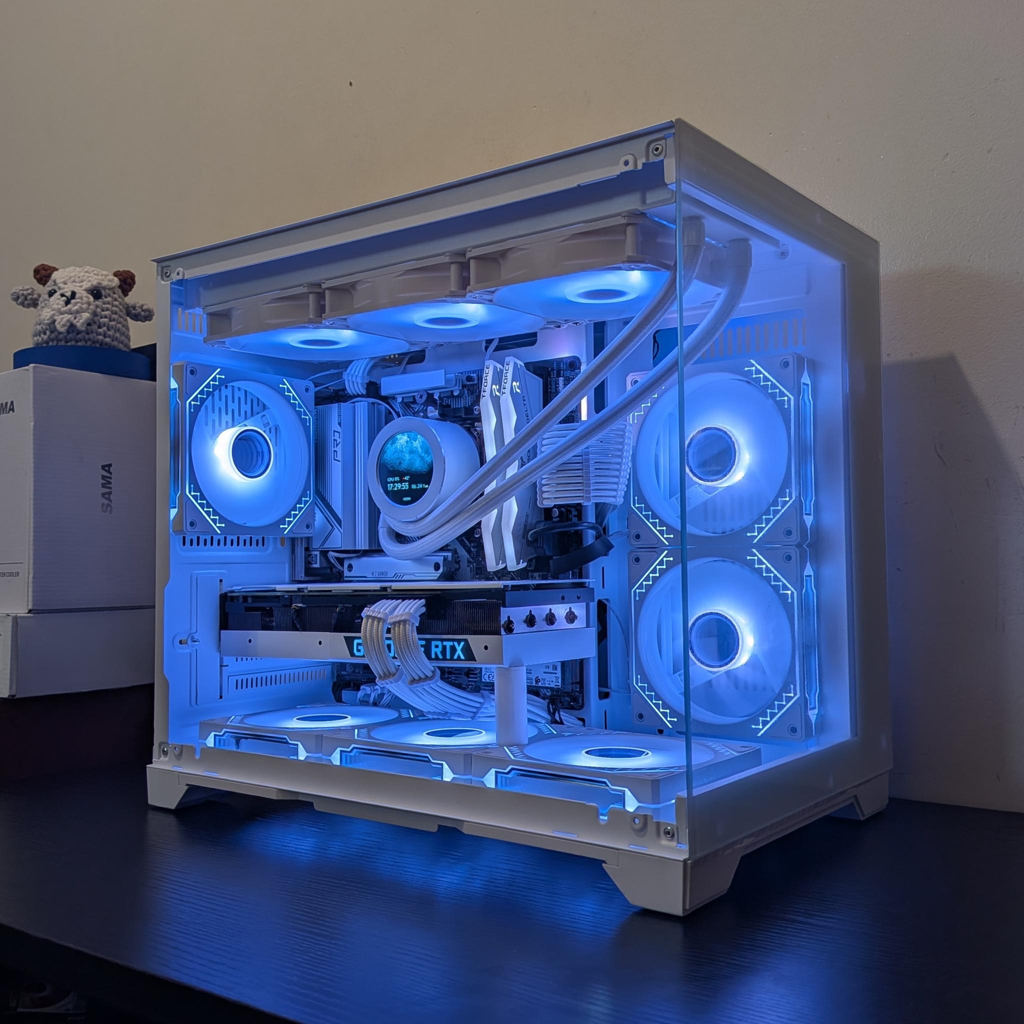 🔥🦢 White Gaming PC | RTX 3080 | Ryzen 7600X | 1TB SSD | 32GB RAM | WiFi 6 & Bluetooth 🦢🔥