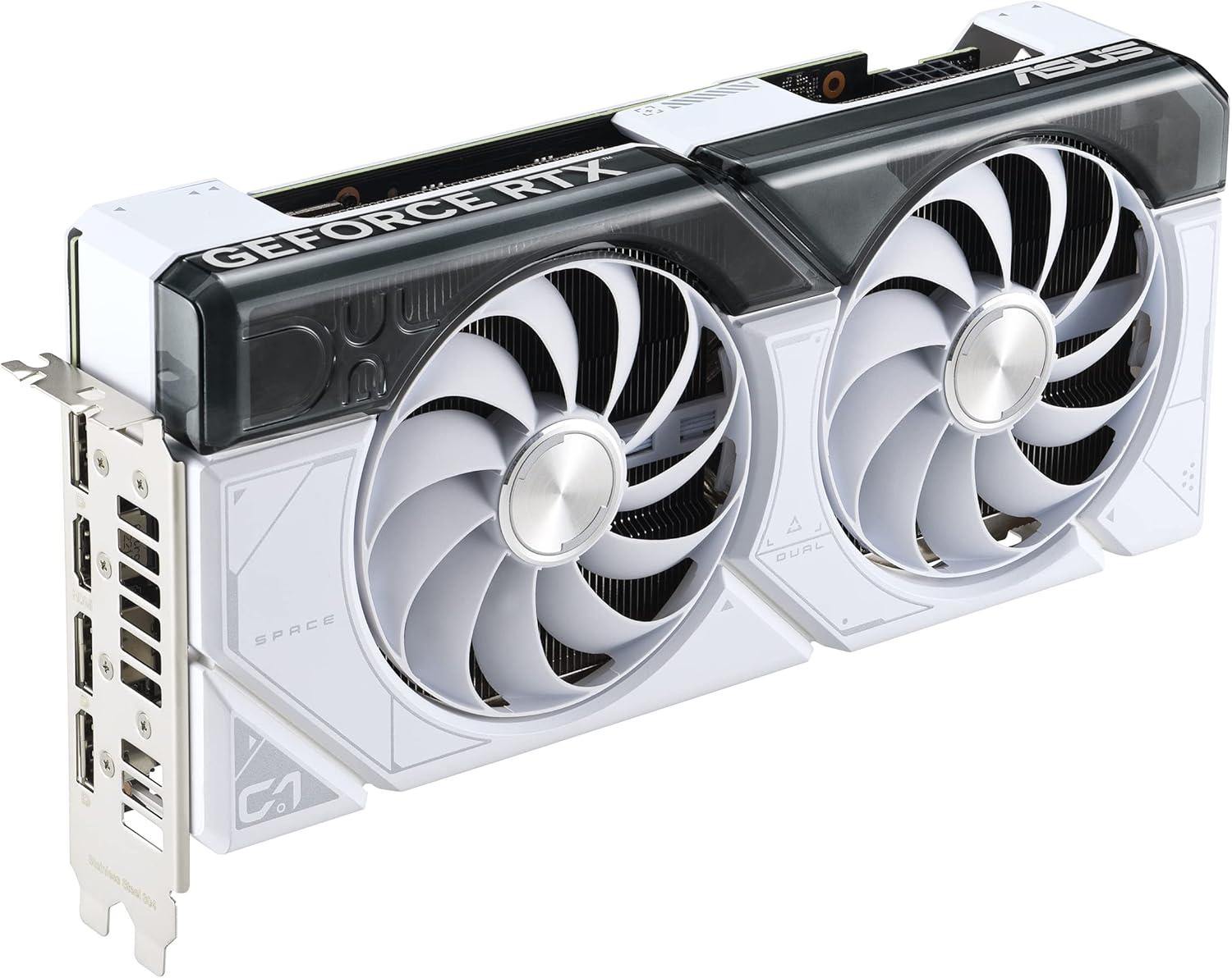 ASUS RTX 4070 12GB Dual GDDR6X DUAL-RTX4070-12G-WHITE Video Graphics Card GPU
