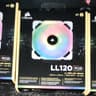 CORSAIR LL120 RGB white fans (3)