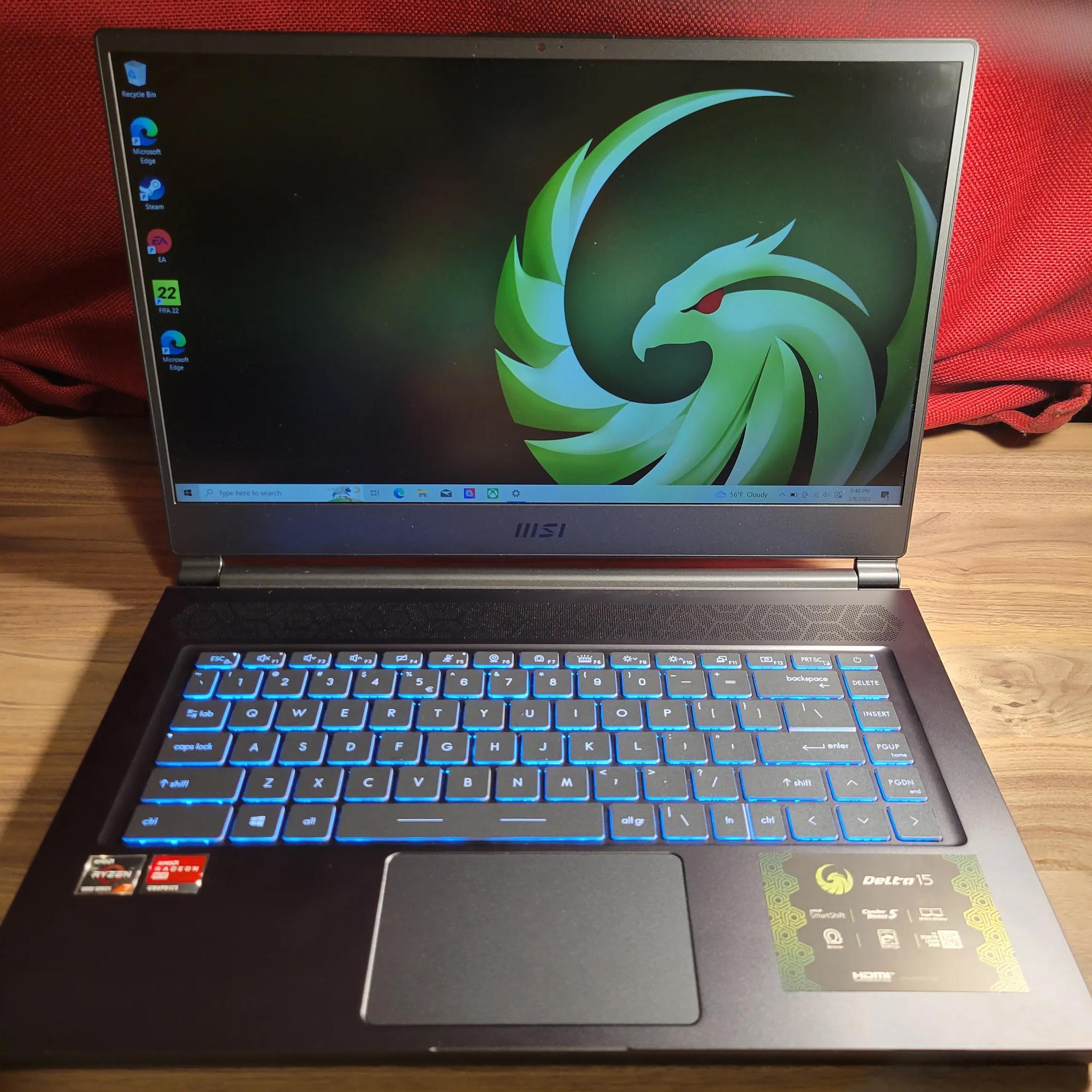 Msi Delta 15 Gaming Laptop
