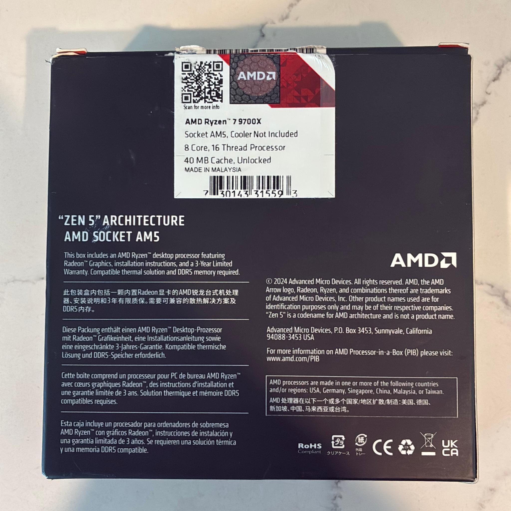 AMD Ryzen 7 9700X