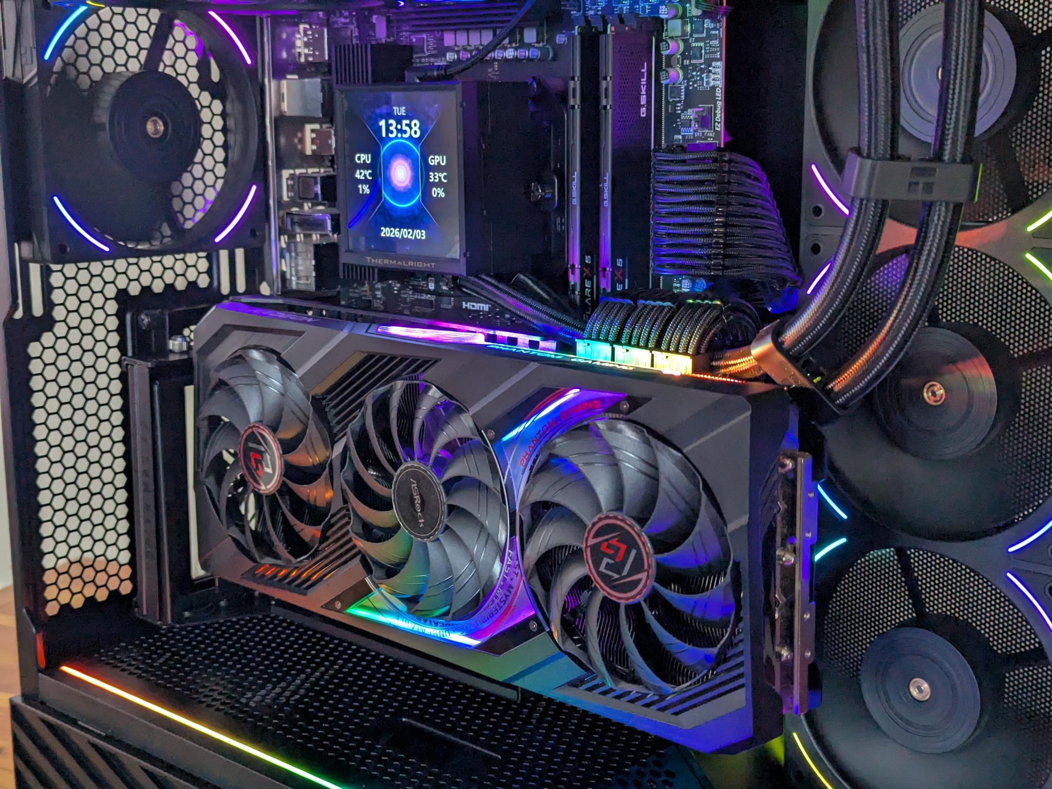 🌑 Ryzen 7 7800X3D + RX 7900 XTX | 32GB DDR5 | 2TB SSD | Stealthy ARGB Build 🌑