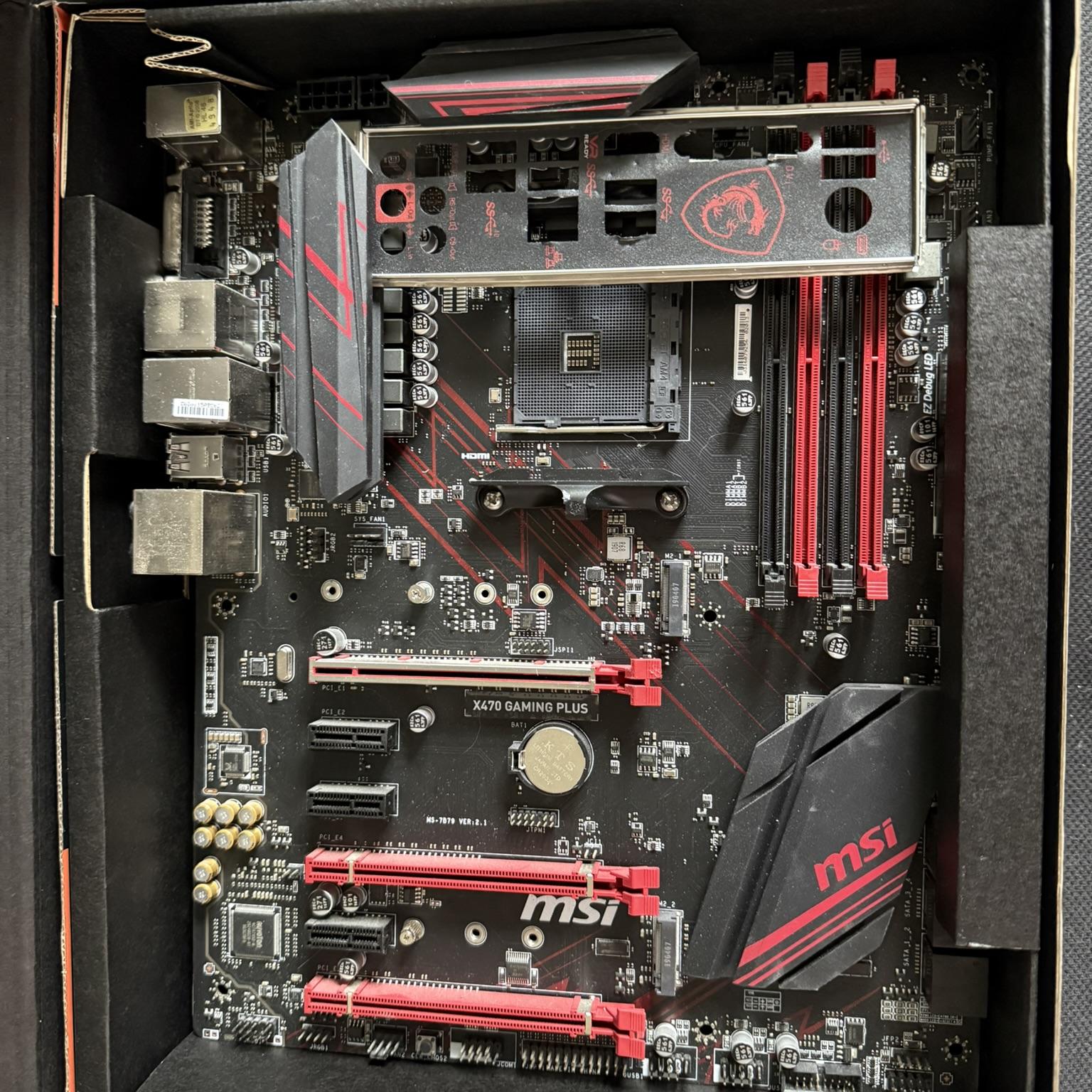 MSI Motherboard X470 GAMING PLUS