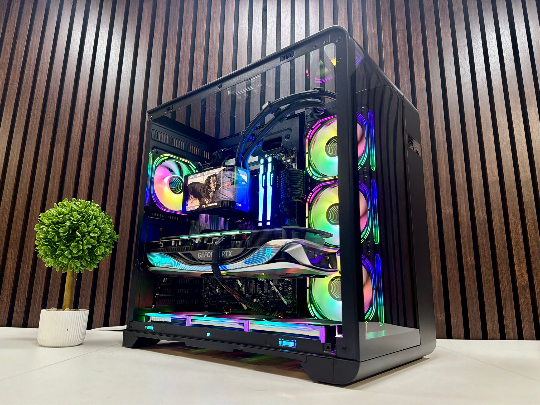 RTX 4080 | Intel Ultra 9 285k | 32GB DDR5 | 2TB M.2 | 1000 Watt Gold PSU | LCD AIO
