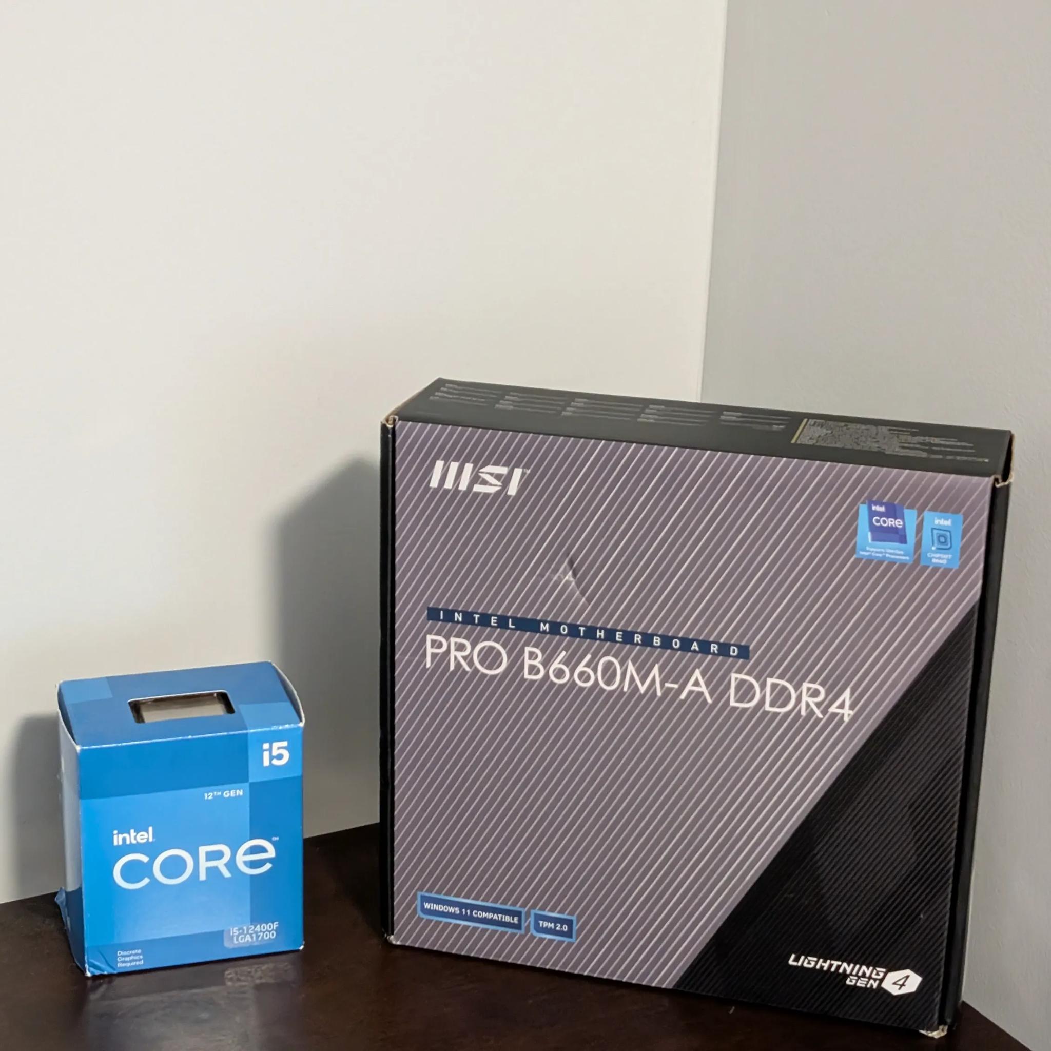 🖥️ Intel i5-12400F + MSI PRO B660M-A DDR4 Combo