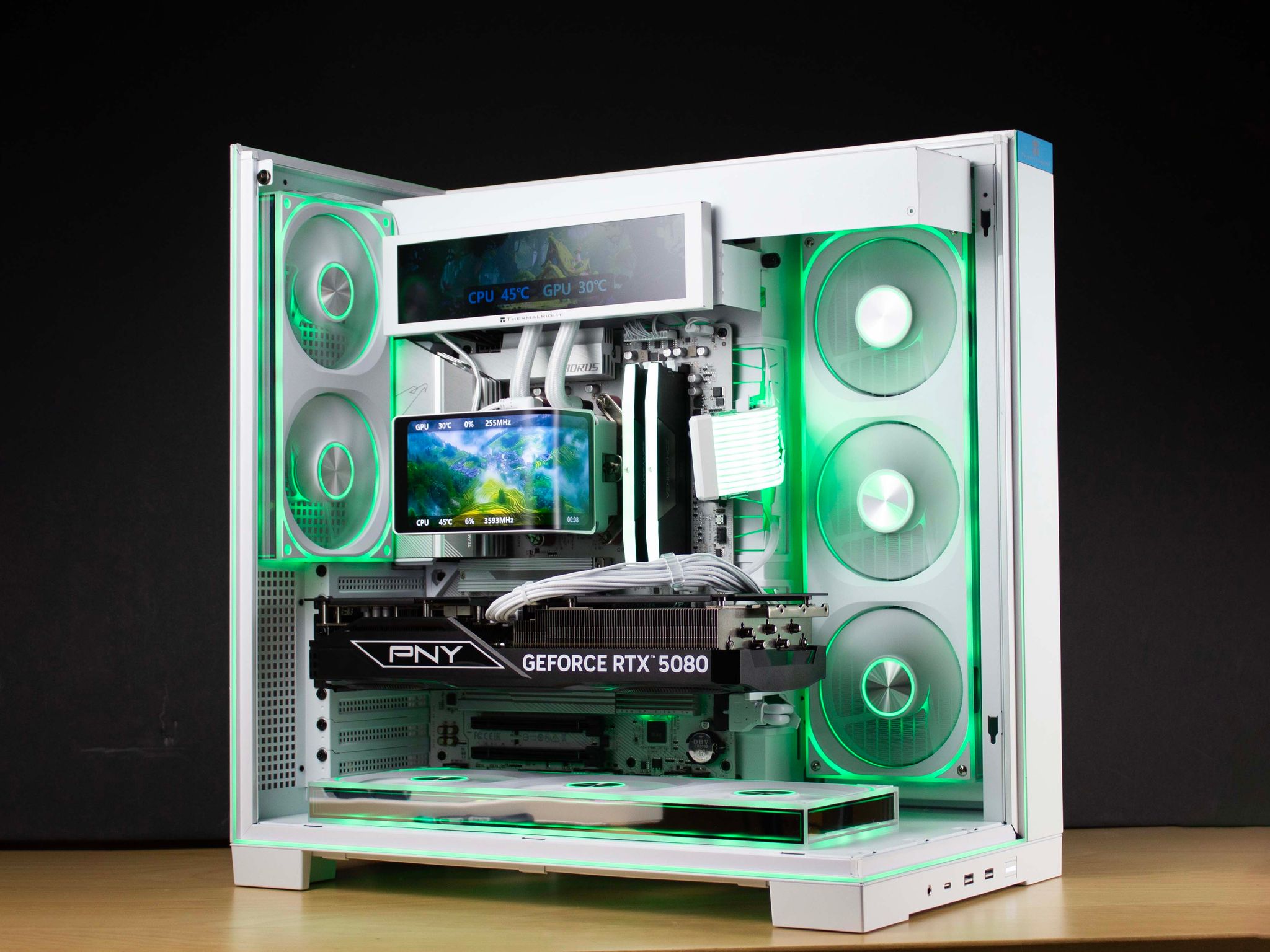 🧊⚡🗡️Polaris V2 - 4K ULTRA PC | RTX 5080 16GB, Ryzen 7 9850X3D, 64GB RAM, 4TB SSD | LCD Display🧊⚡